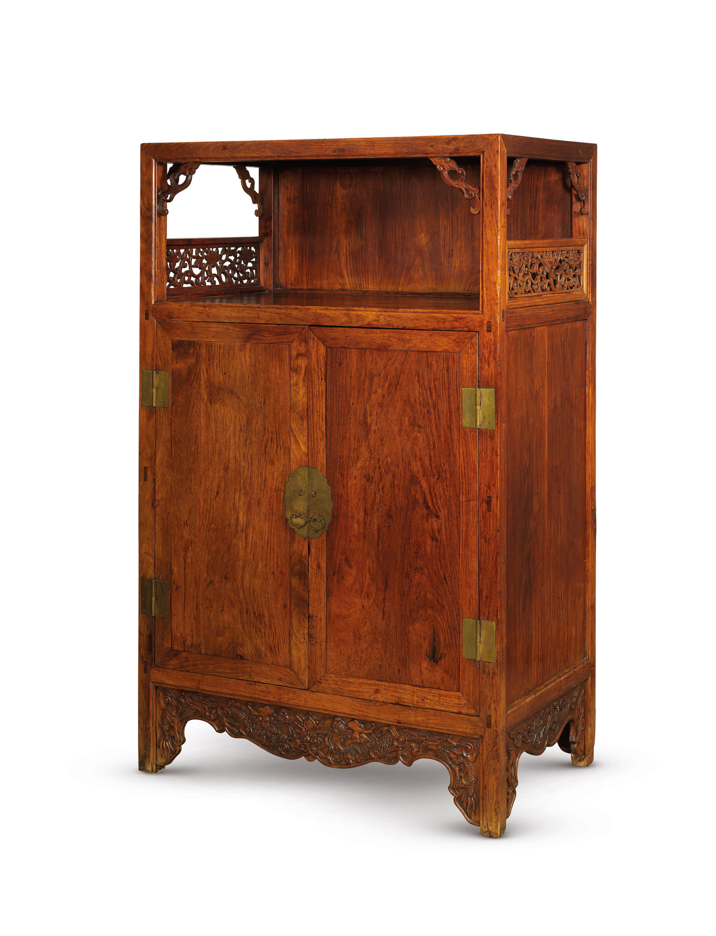 A Huanghuali Low Square Corner Display Cabinet Liang Ge Gui Qing Dynasty 18th Century Christie S