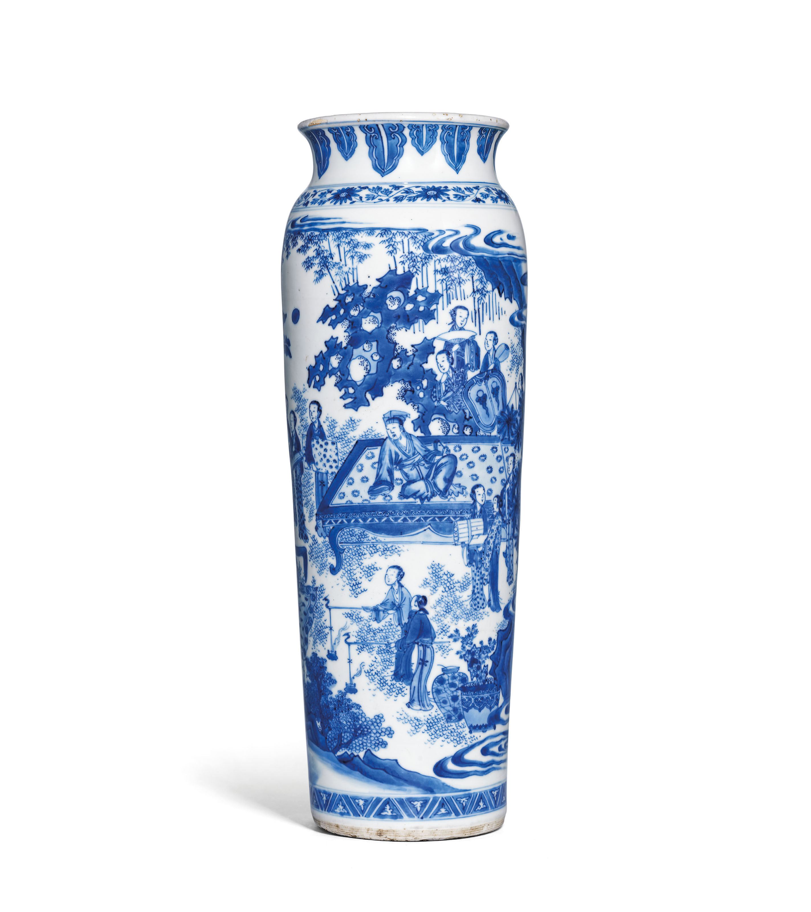 北宋/金定窯白瓷刻魚藻紋大盌, NORTHERN SONG-JIN DYNASTY (960-1234