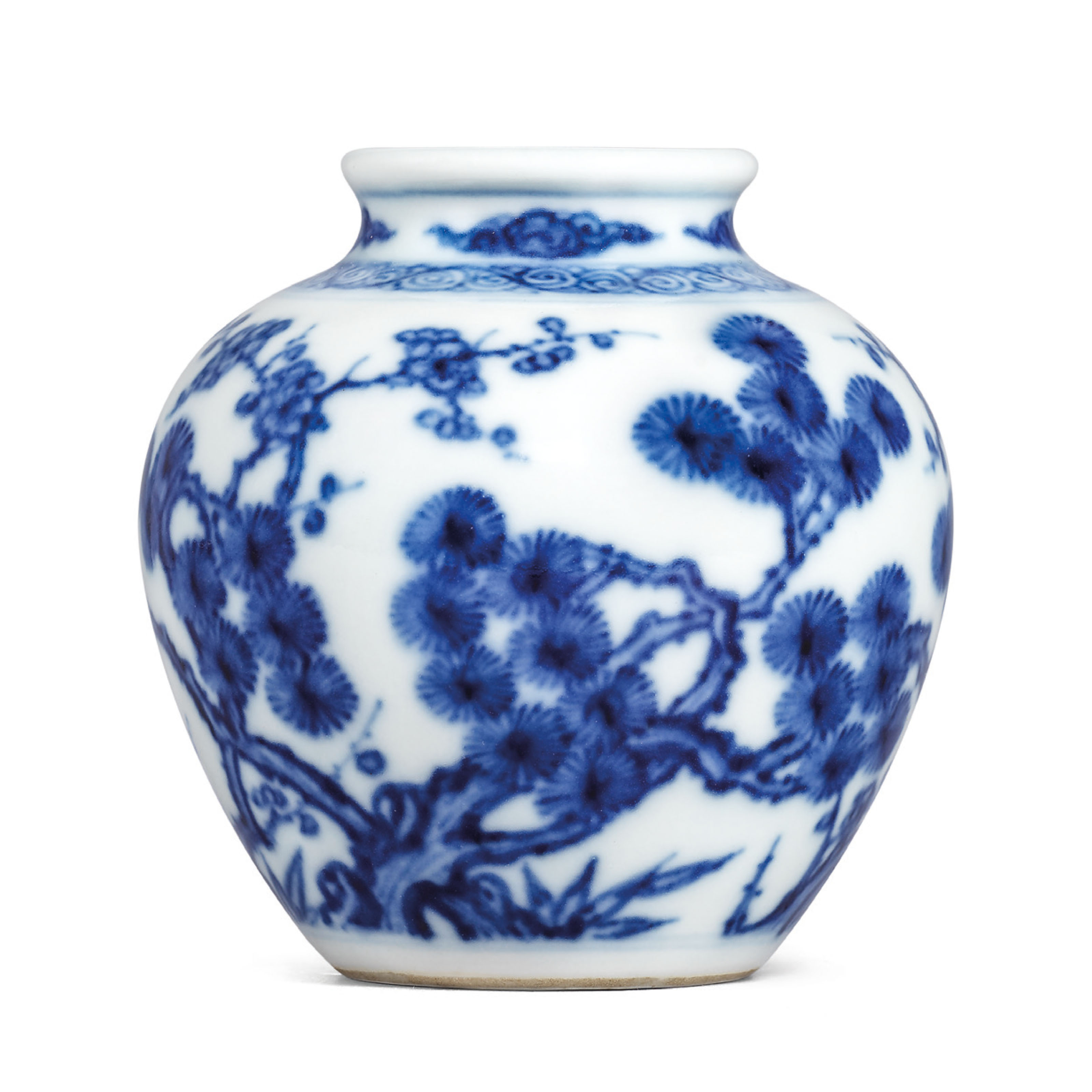 北宋/金定窯白瓷刻魚藻紋大盌, NORTHERN SONG-JIN DYNASTY (960-1234