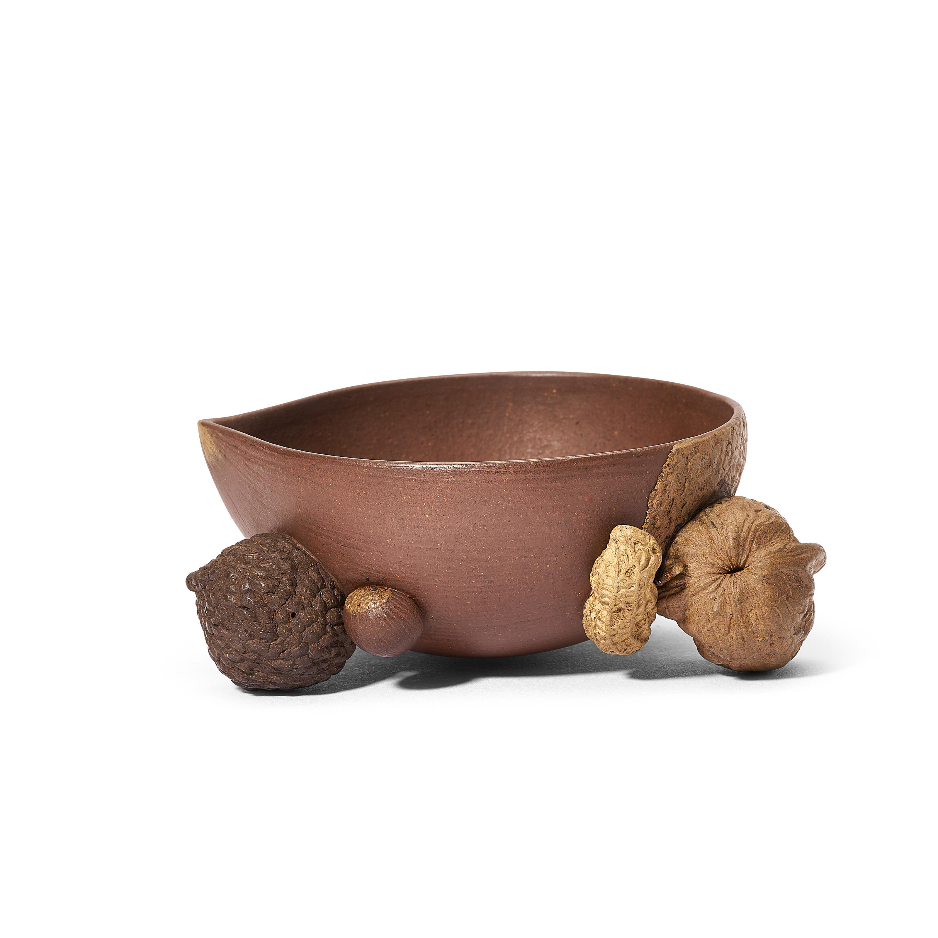 民國宜興仿陳鳴遠紫砂桃形仿生筆洗, REPUBLIC PERIOD (1912-1949