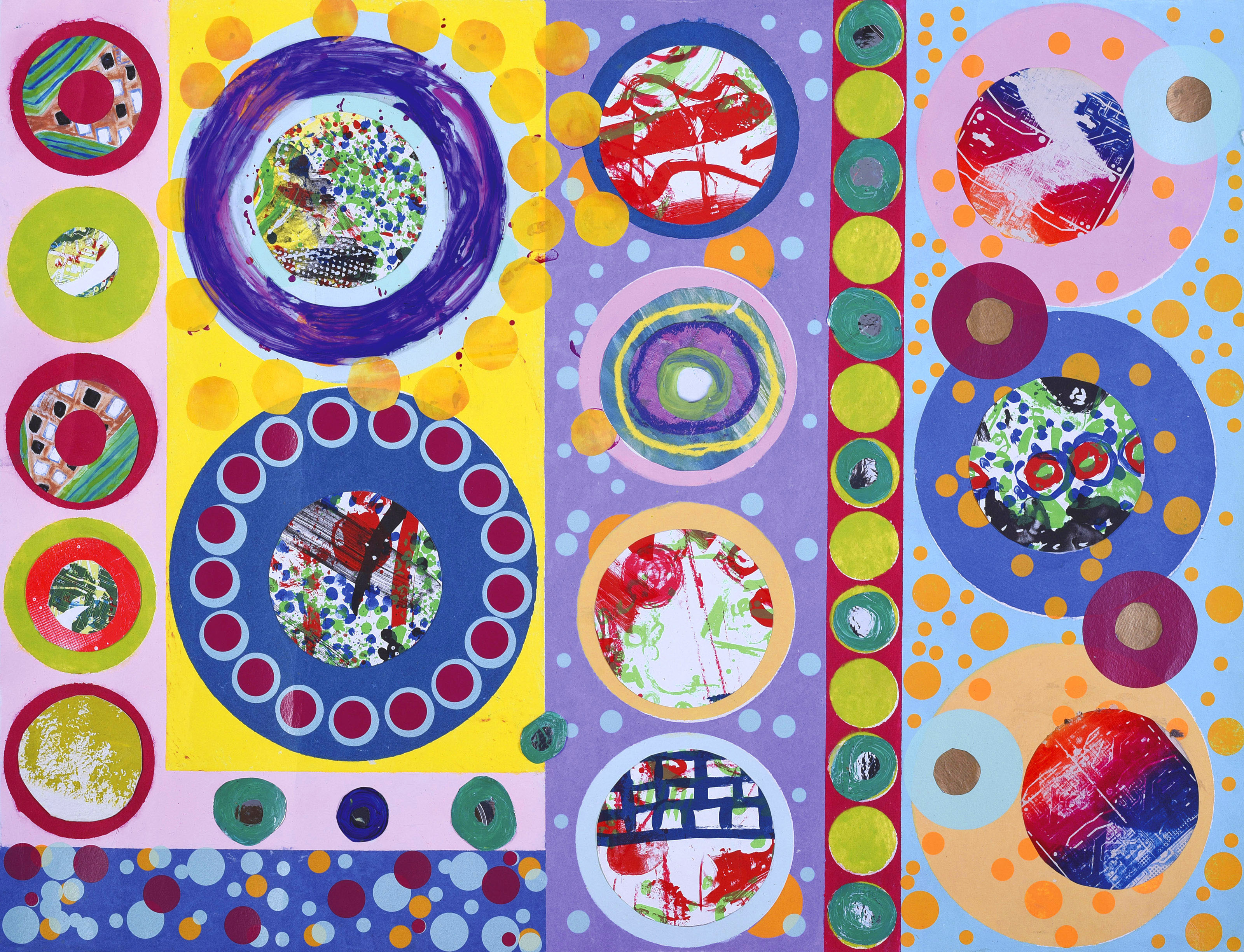 帕斯塔（菲律宾， 1946-2004），《发酵》，2003年作。综合媒材 拼贴 纸本，80.5 x 106公分（31 &frac34; x 41 &frac34;寸）。2019年5月21至28日于佳士得网上专场售出，成交价52,500港元