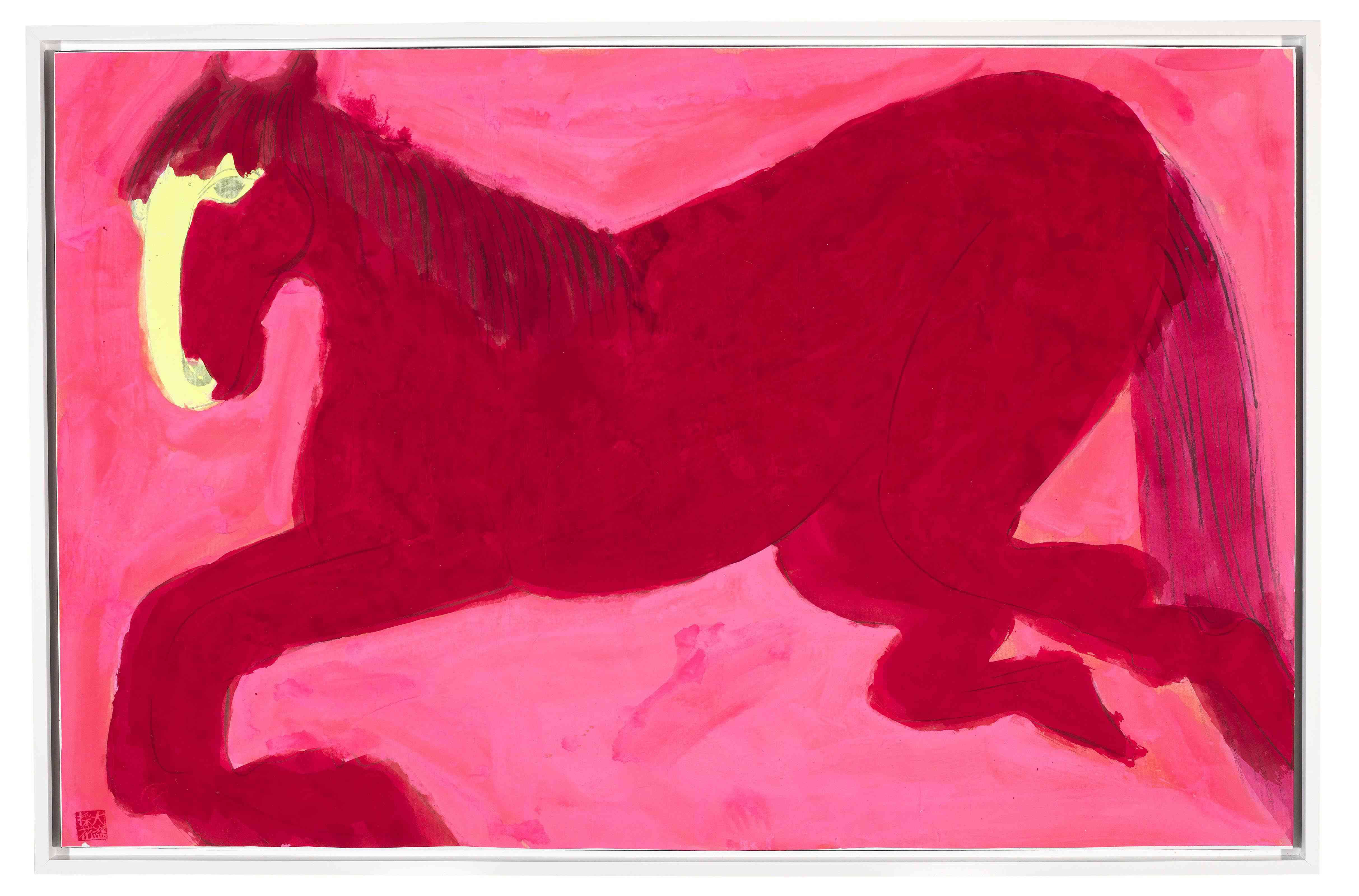 WALASSE TING (DING XIONGQUAN, USA/CHINA, 1928-2010), Untitled (Red