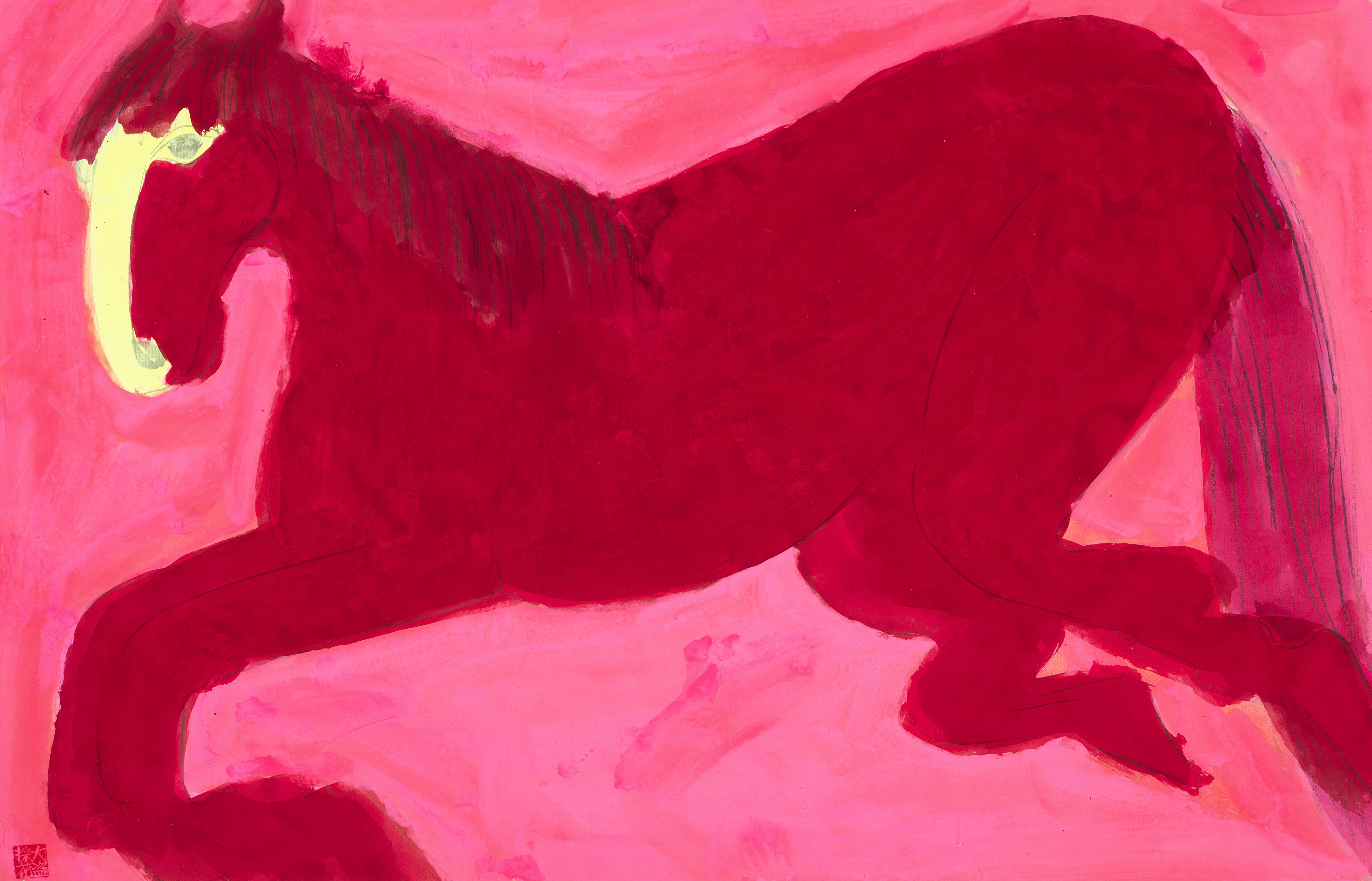 WALASSE TING (DING XIONGQUAN, USA/CHINA, 1928-2010), Untitled (Red
