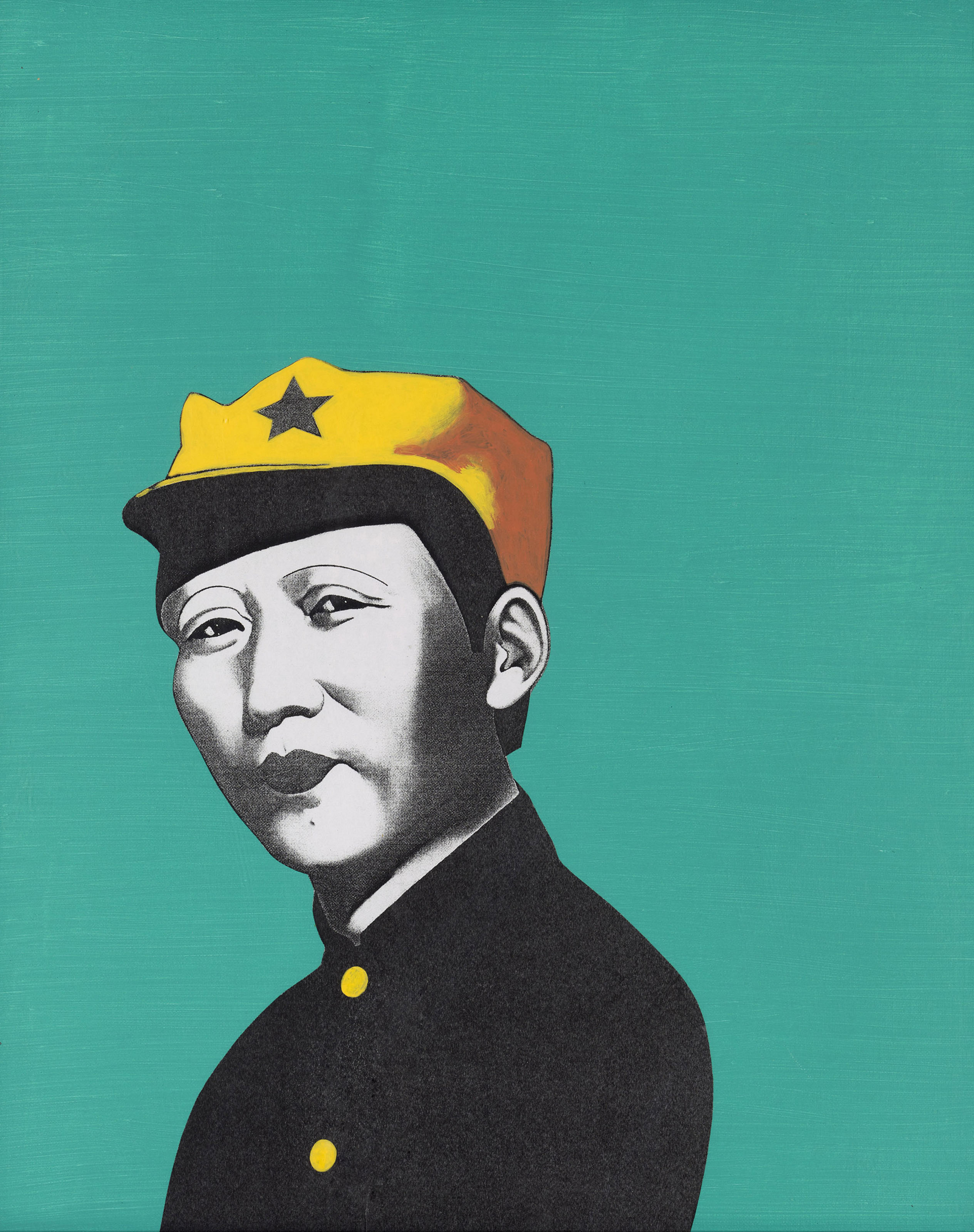 LI SHAN (CHINA, B. 1942), Rouge Series: Mao With Turquoise Background ...