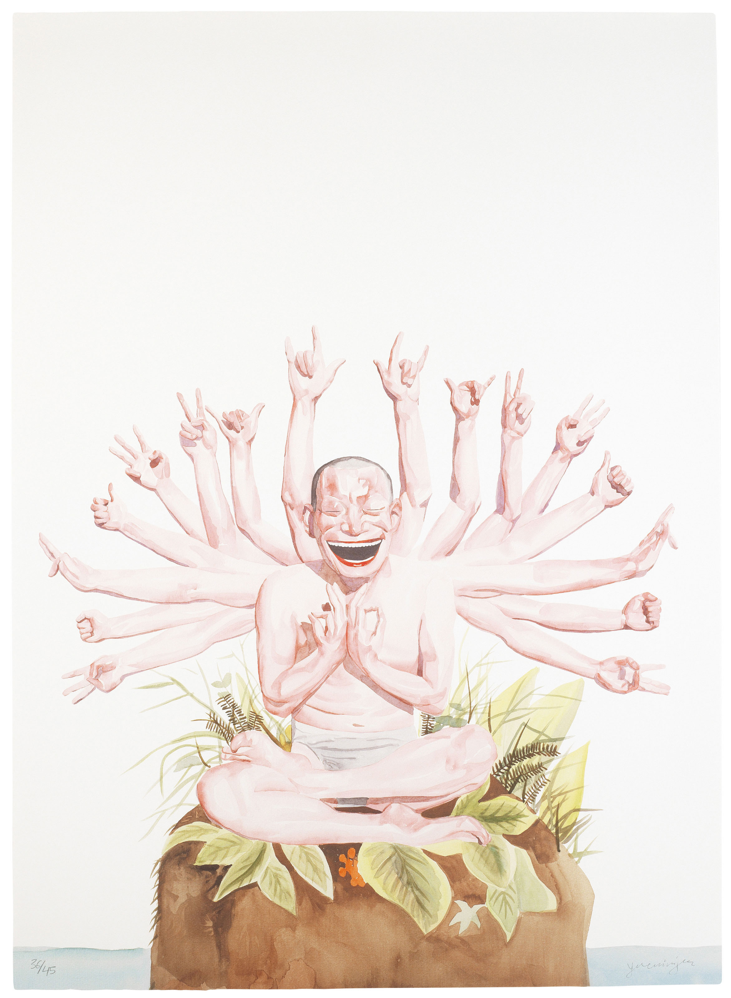 yue minjun 画集 Yue Minjun Modern & Contemporary Art Day Sale