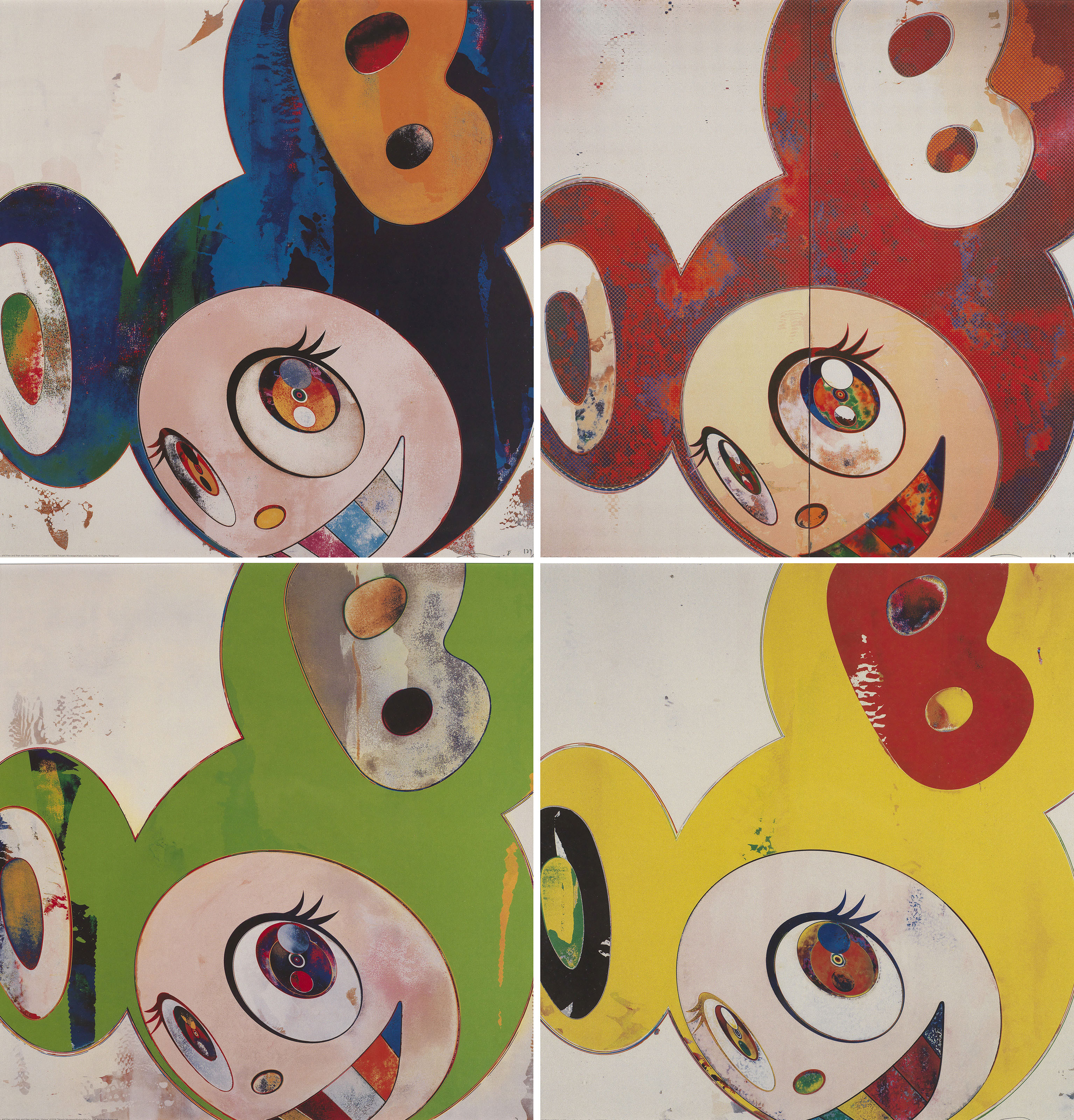 TAKASHI MURAKAMI (JAPAN, B. 1962), And then, and then and then and