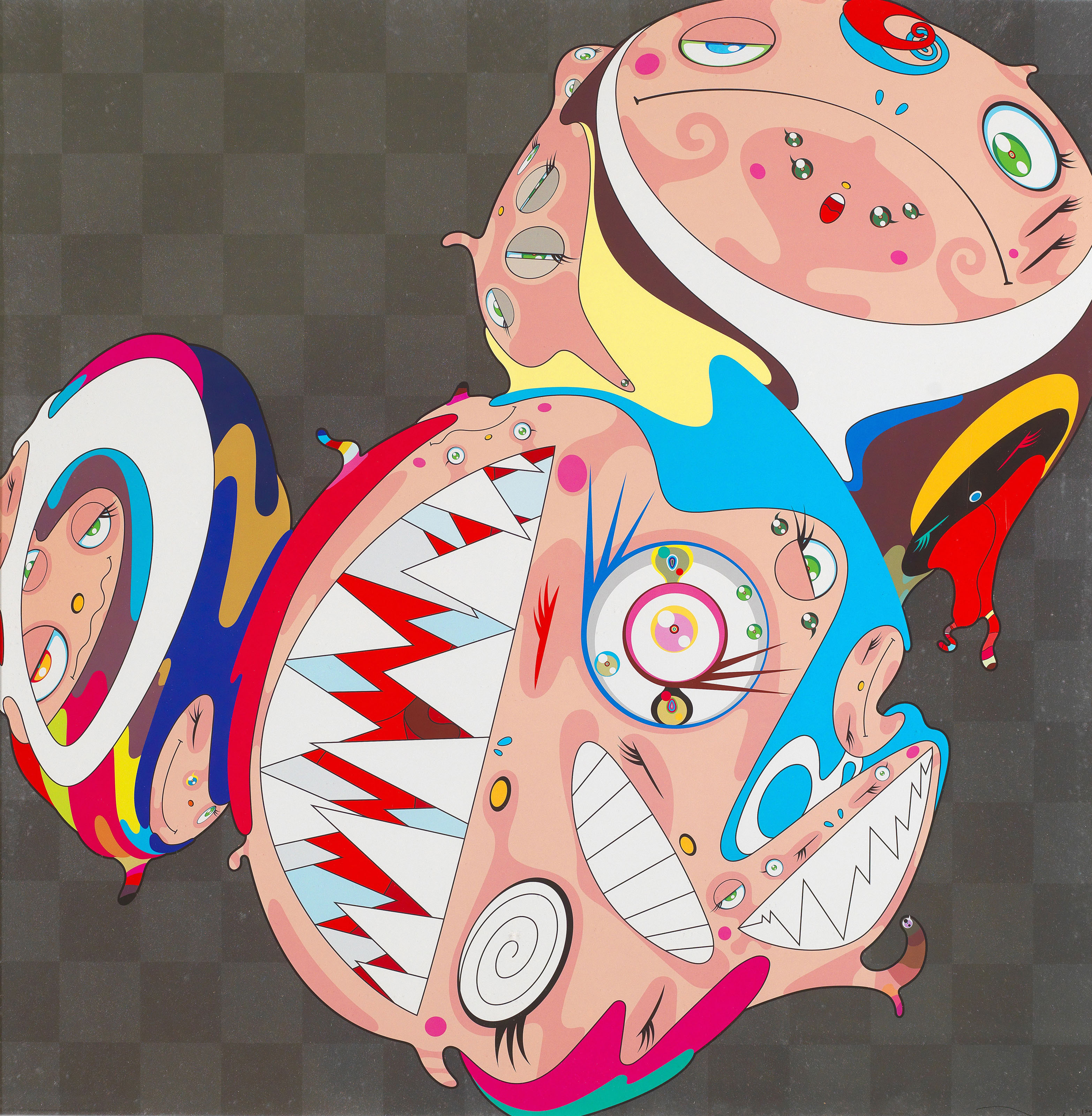 TAKASHI MURAKAMI (JAPAN, B. 1962), Melting DOB D; & Melting DOB E