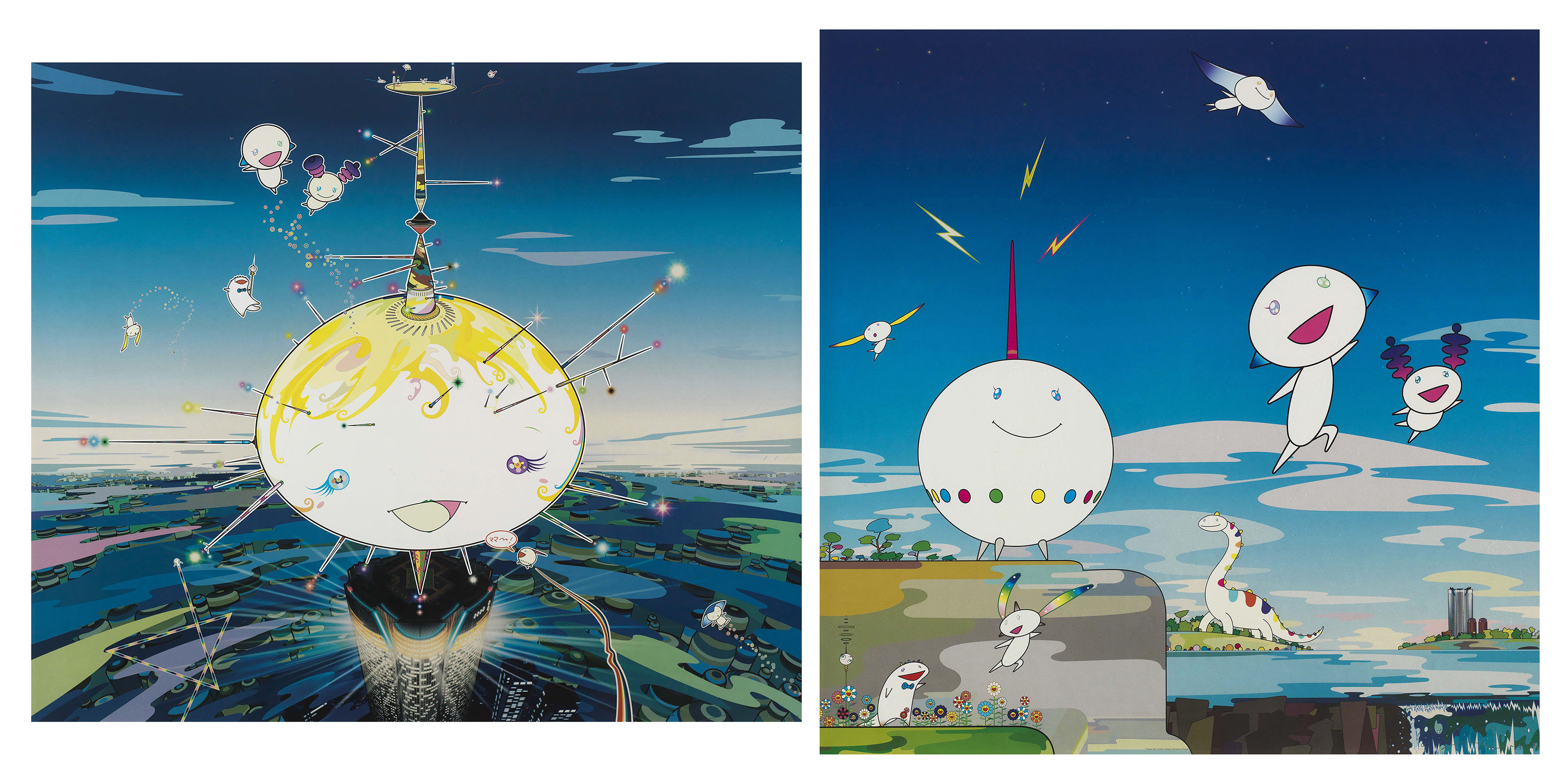 TAKASHI MURAKAMI (JAPAN, B. 1962), Planet 66; & Mamu Came from the Sky |  Christie's
