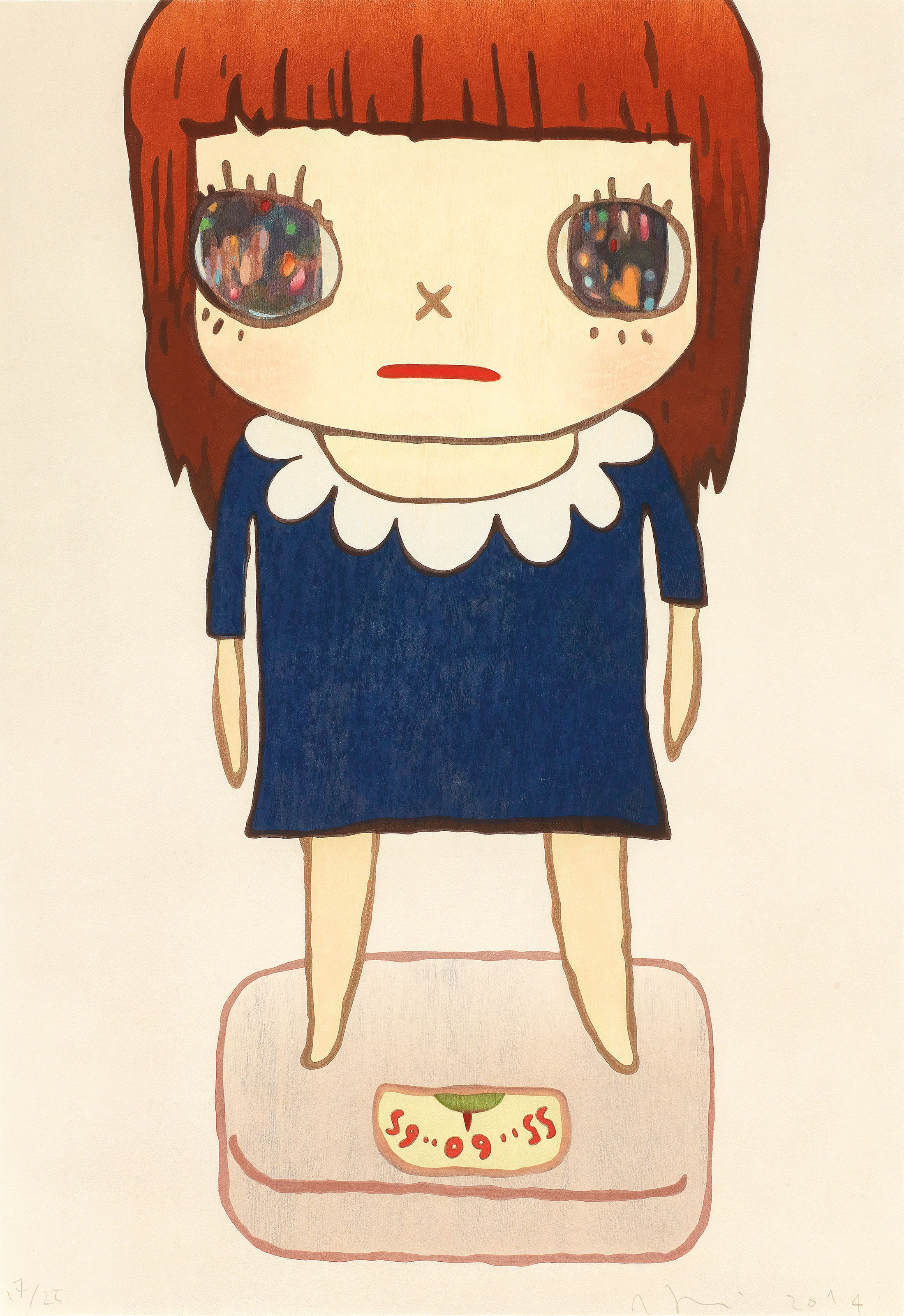 奈良美智 yoshitomo nara Little Pilgrim Yoshitomo Nara | THE LITTLE PILGRIM (NIGHT WALKING) | MutualArt