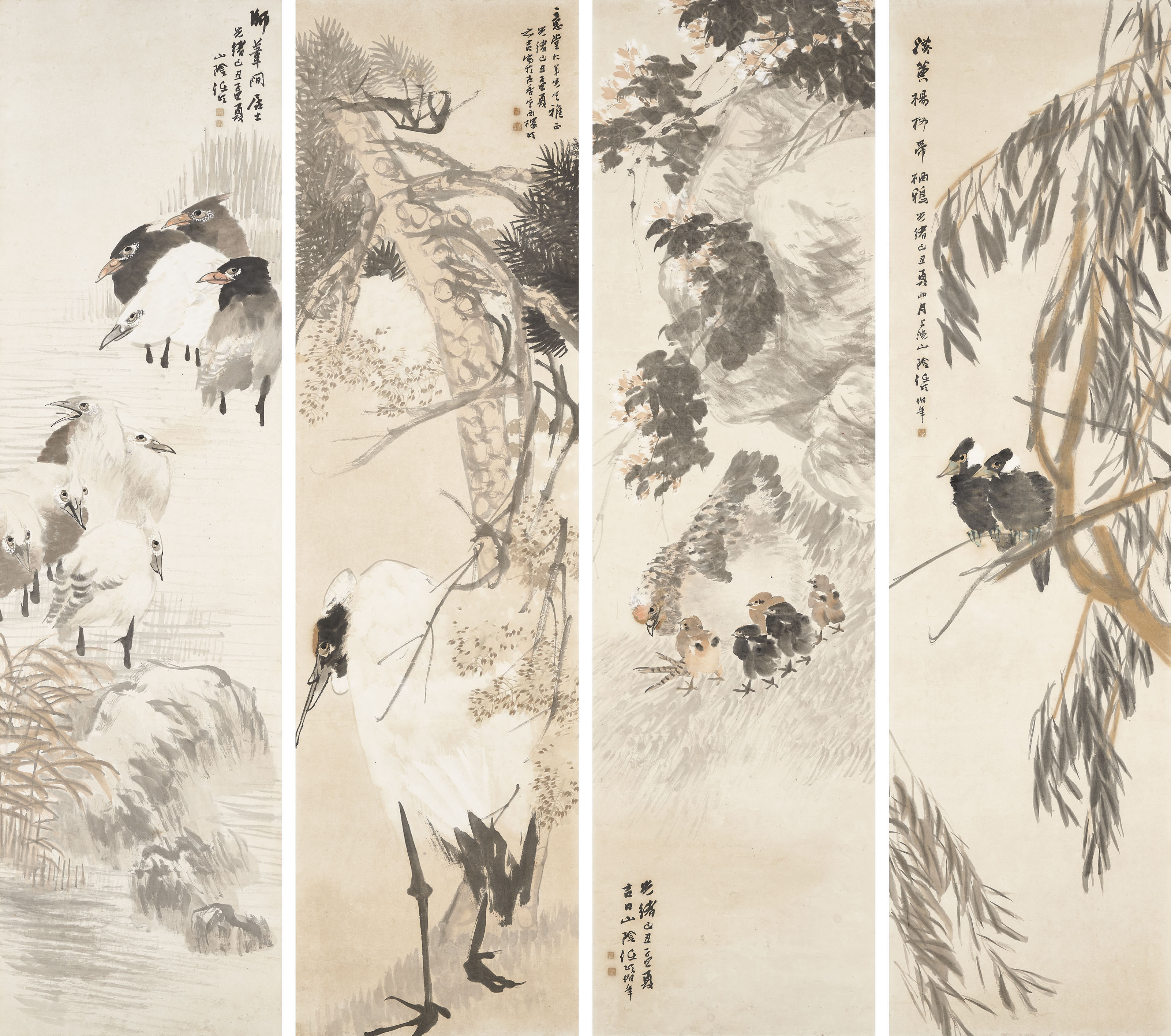 REN YI (REN BONIAN, 18401895) , Flowers and Birds Christie's