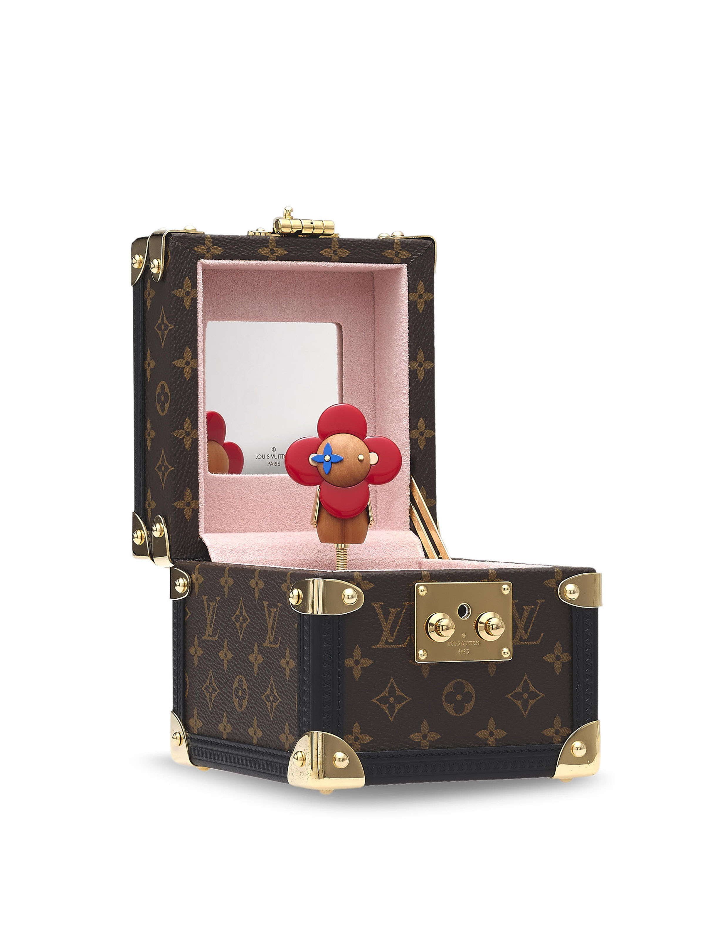 A LIMITED EDITION MONOGRAM CANVAS VIVIENNE MUSIC BOX WITH DANCING