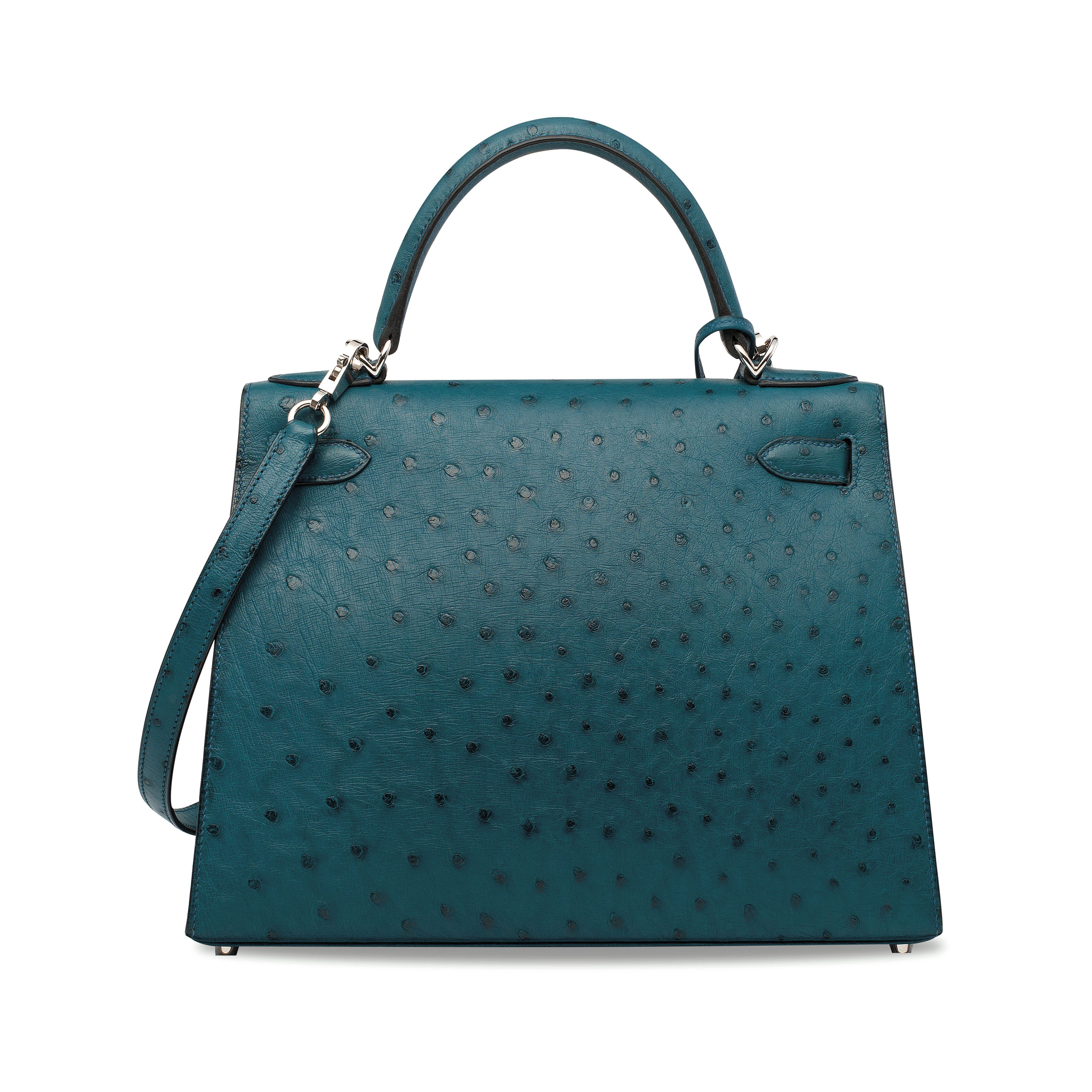 Cobalt ostrich mini kelly Clearance