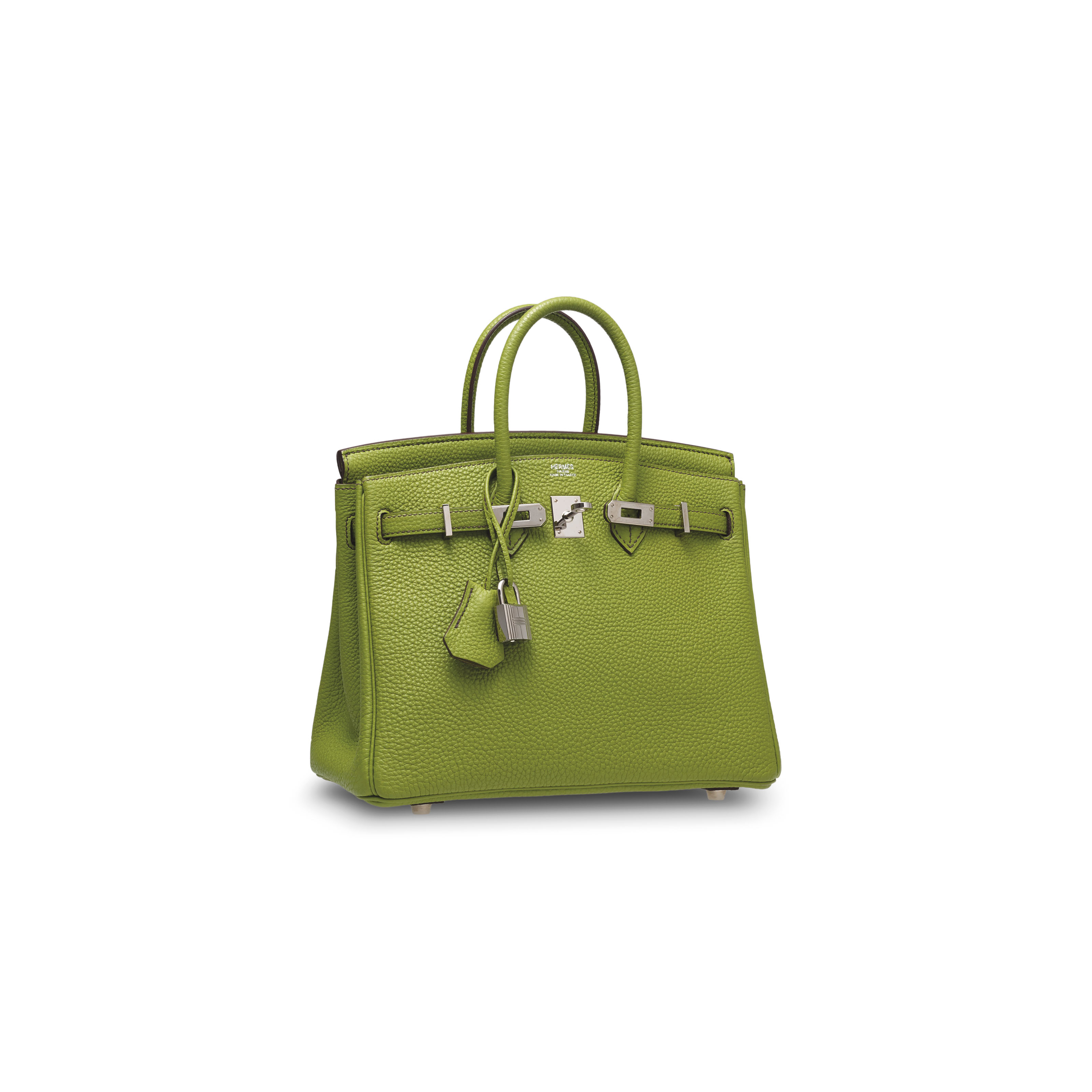 Hermes Togo Leather 35 Centimeter Birkin Bag Vert Anis with Palladium  Hardware