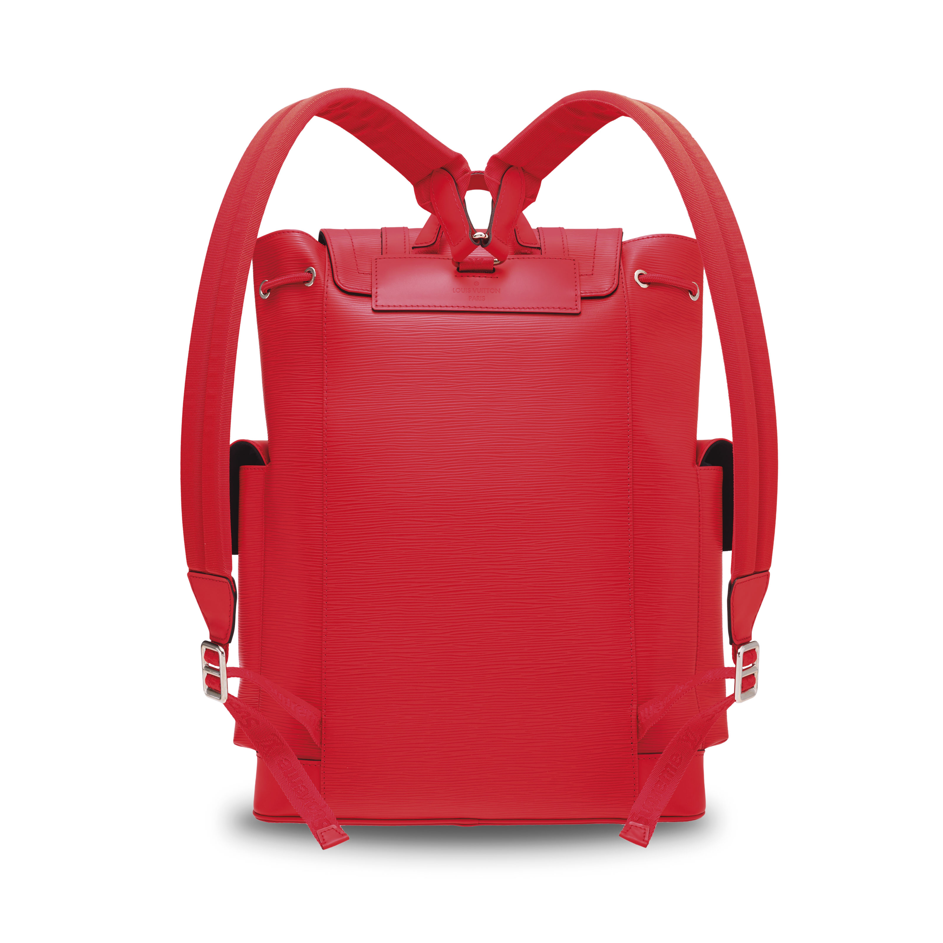 supreme backpack red leather