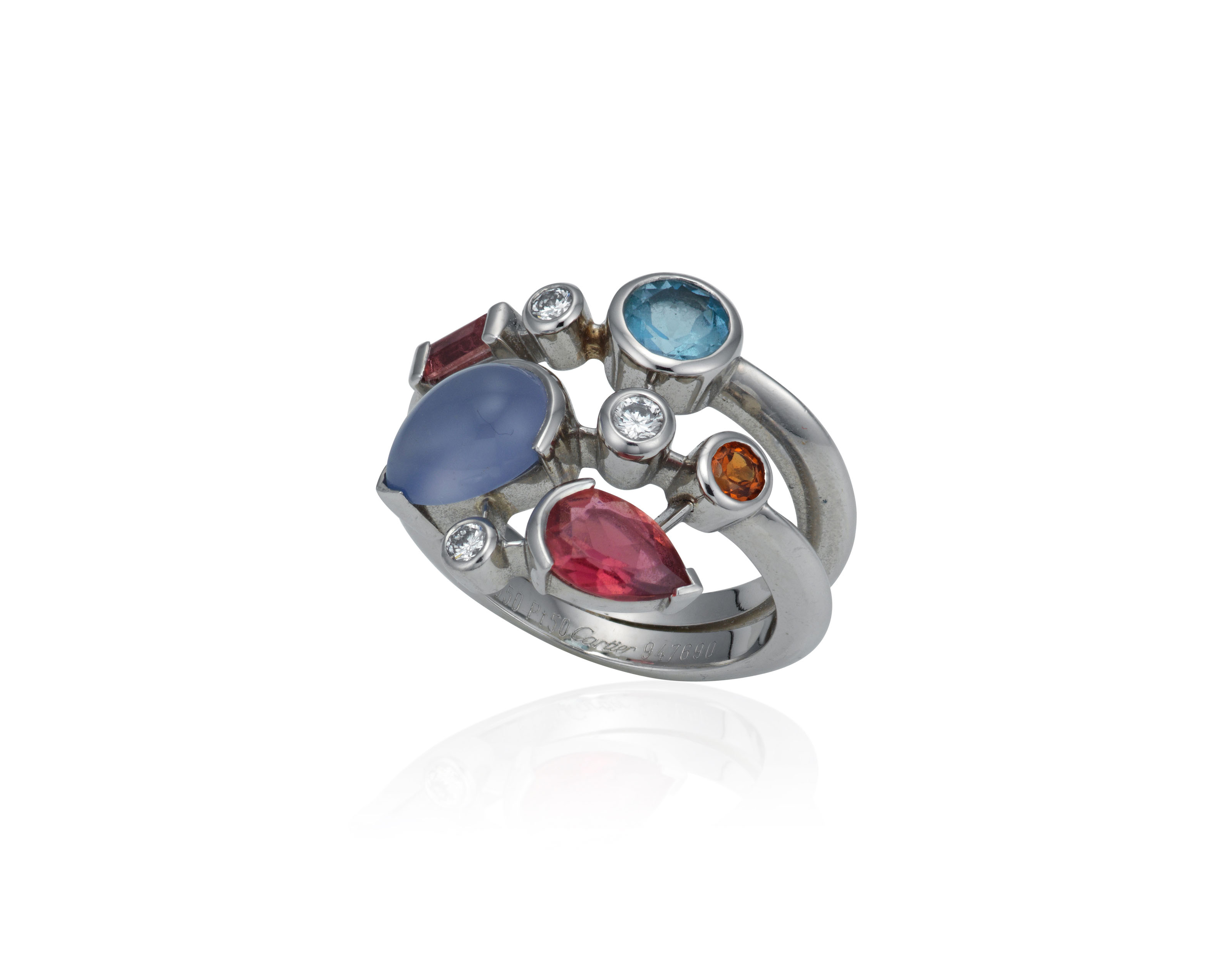 CARTIER 'MELI MELO' MULTI-GEM RING 