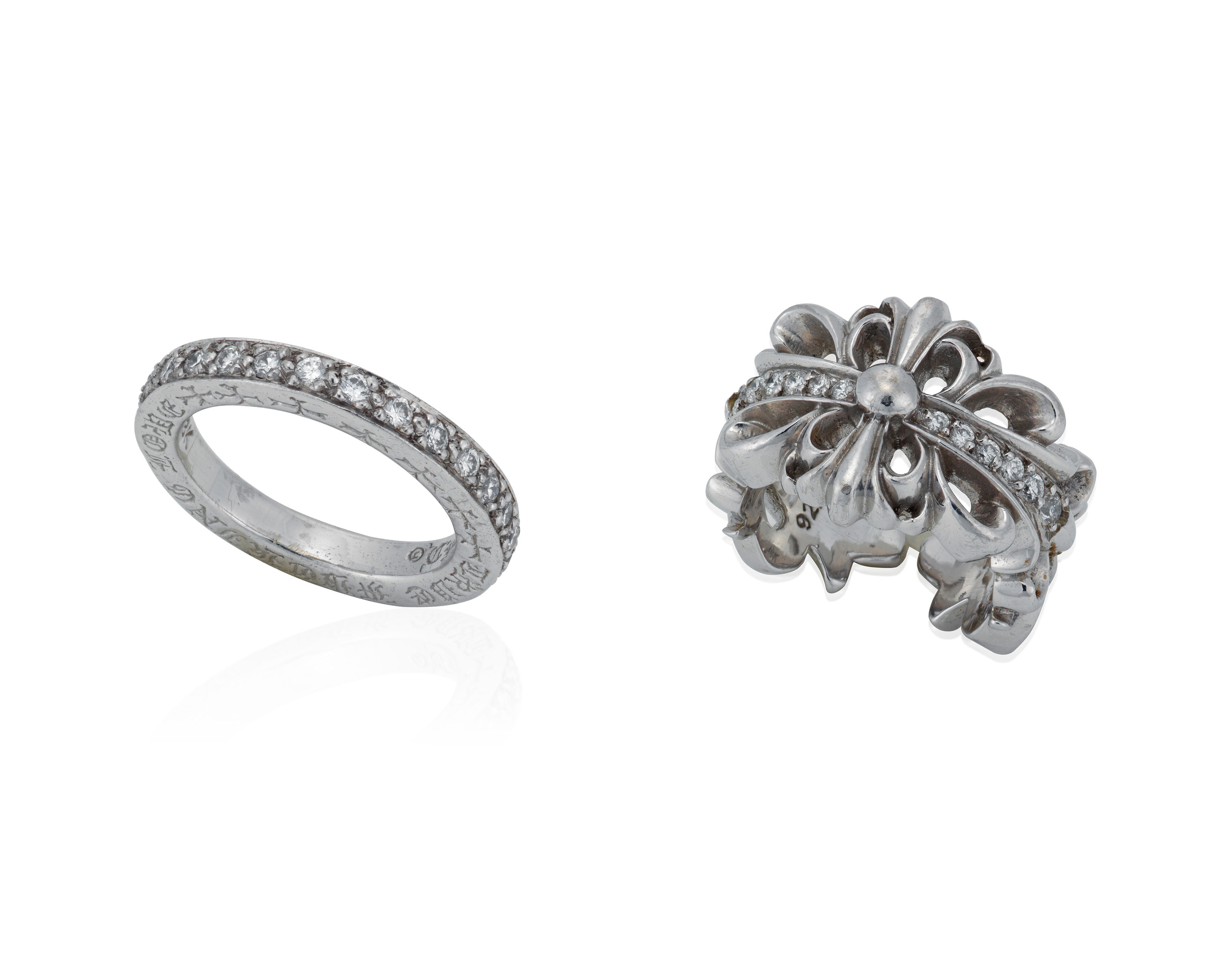 TWO CHROME HEARTS DIAMOND RINGS, Christie’s