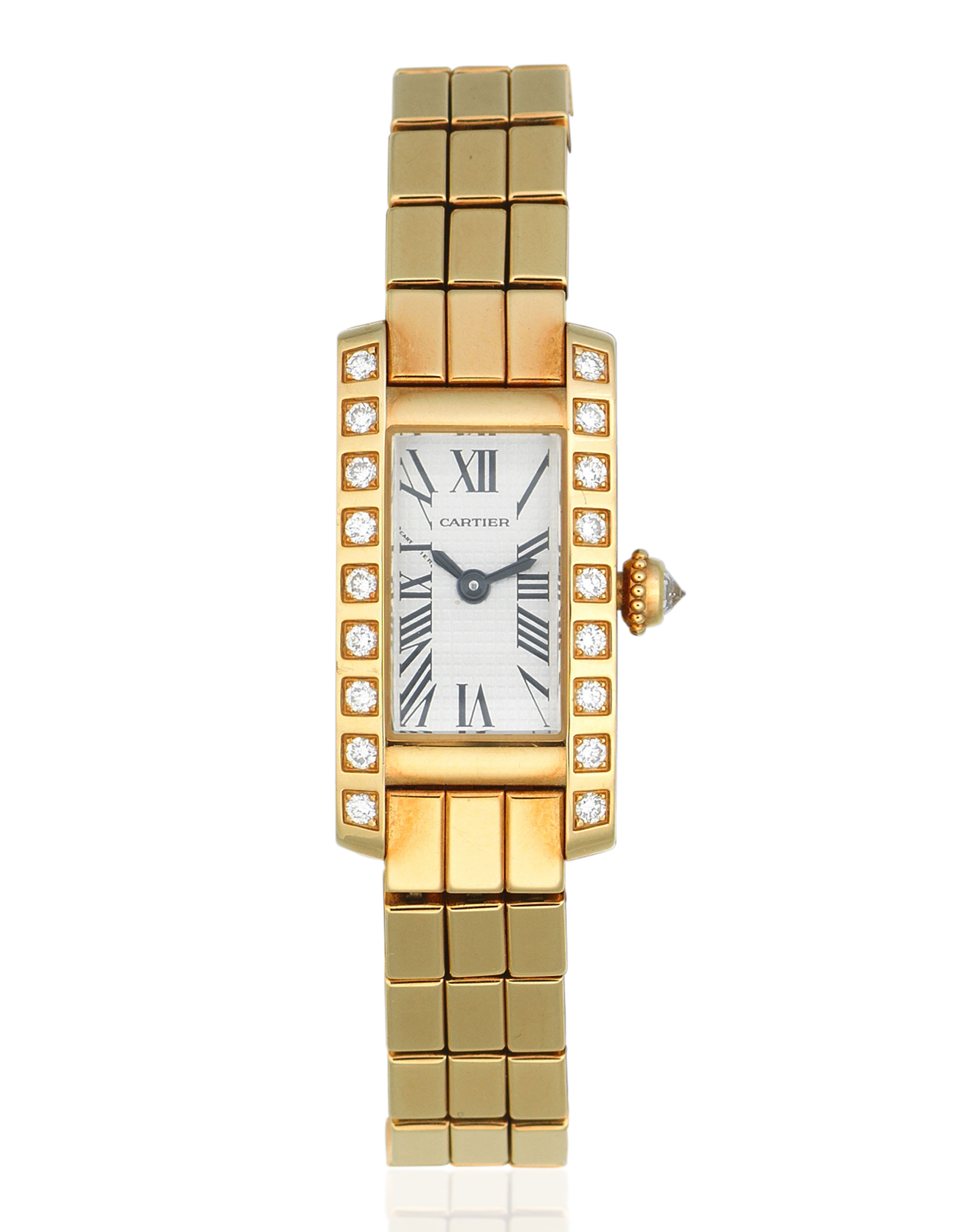 CARTIER 'LANIÈRES' DIAMOND WATCH 