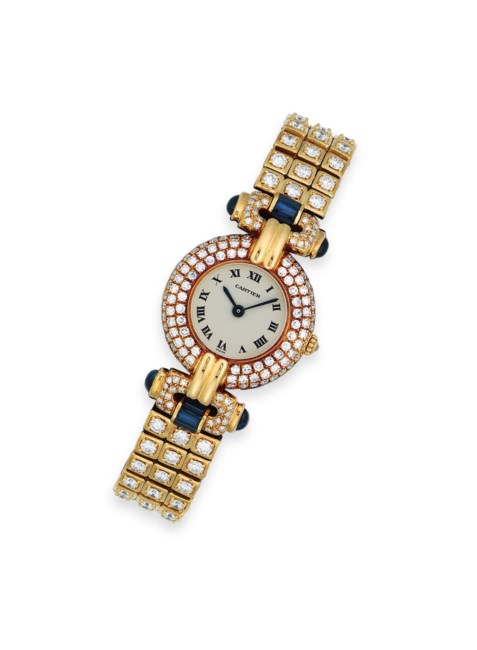 cartier watch sapphire