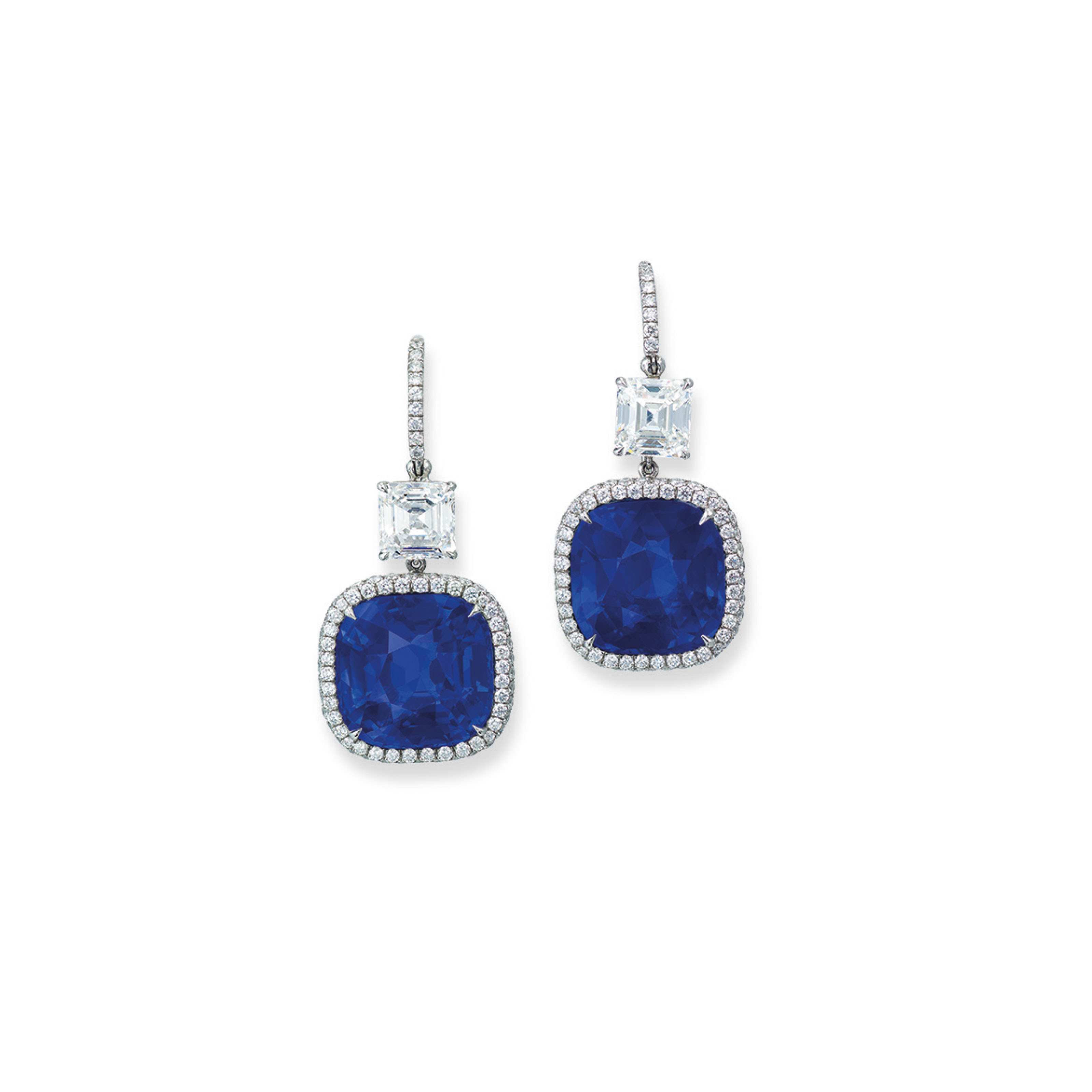 sapphire diamond earrings