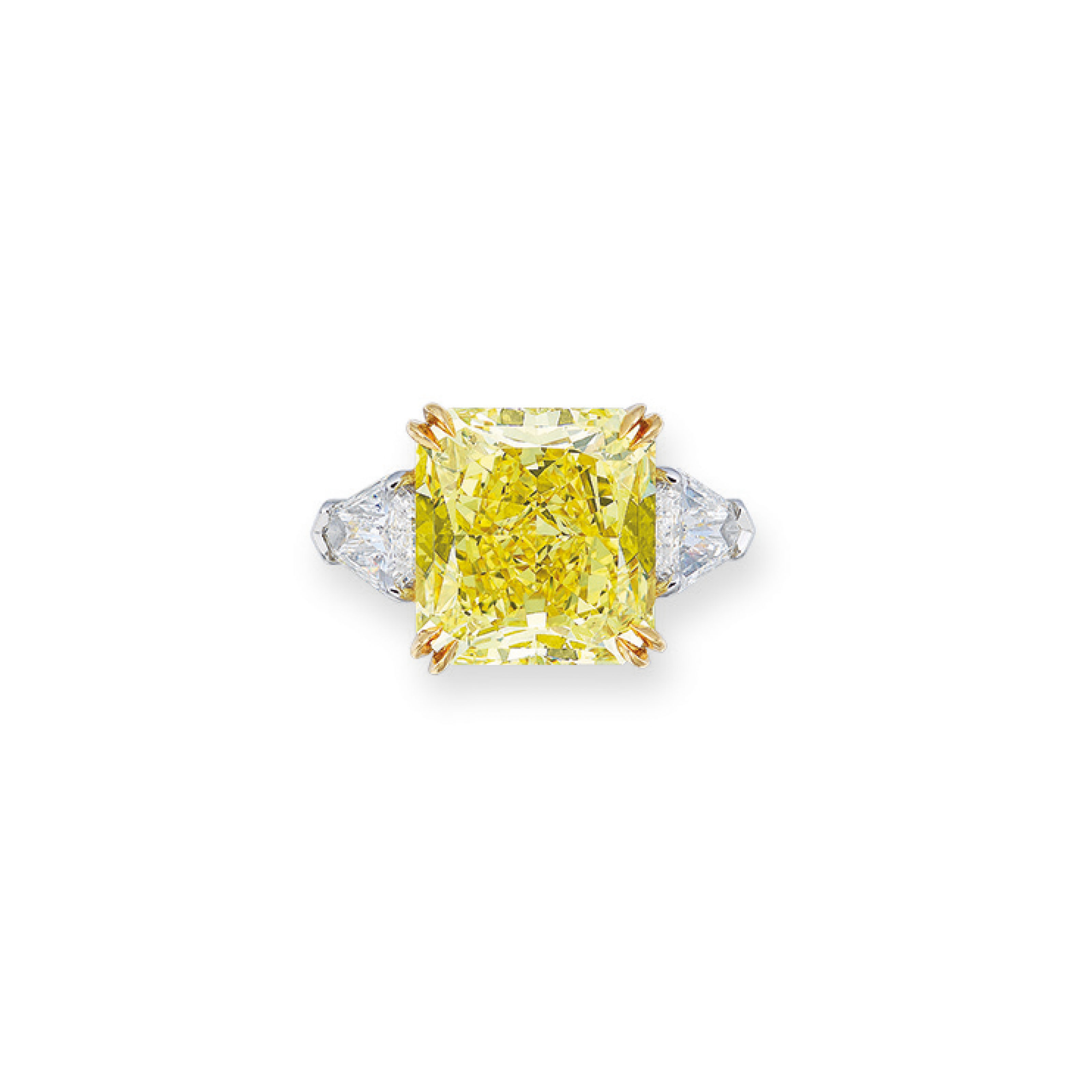 Coloured Diamond And Diamond Ring Harry Winston