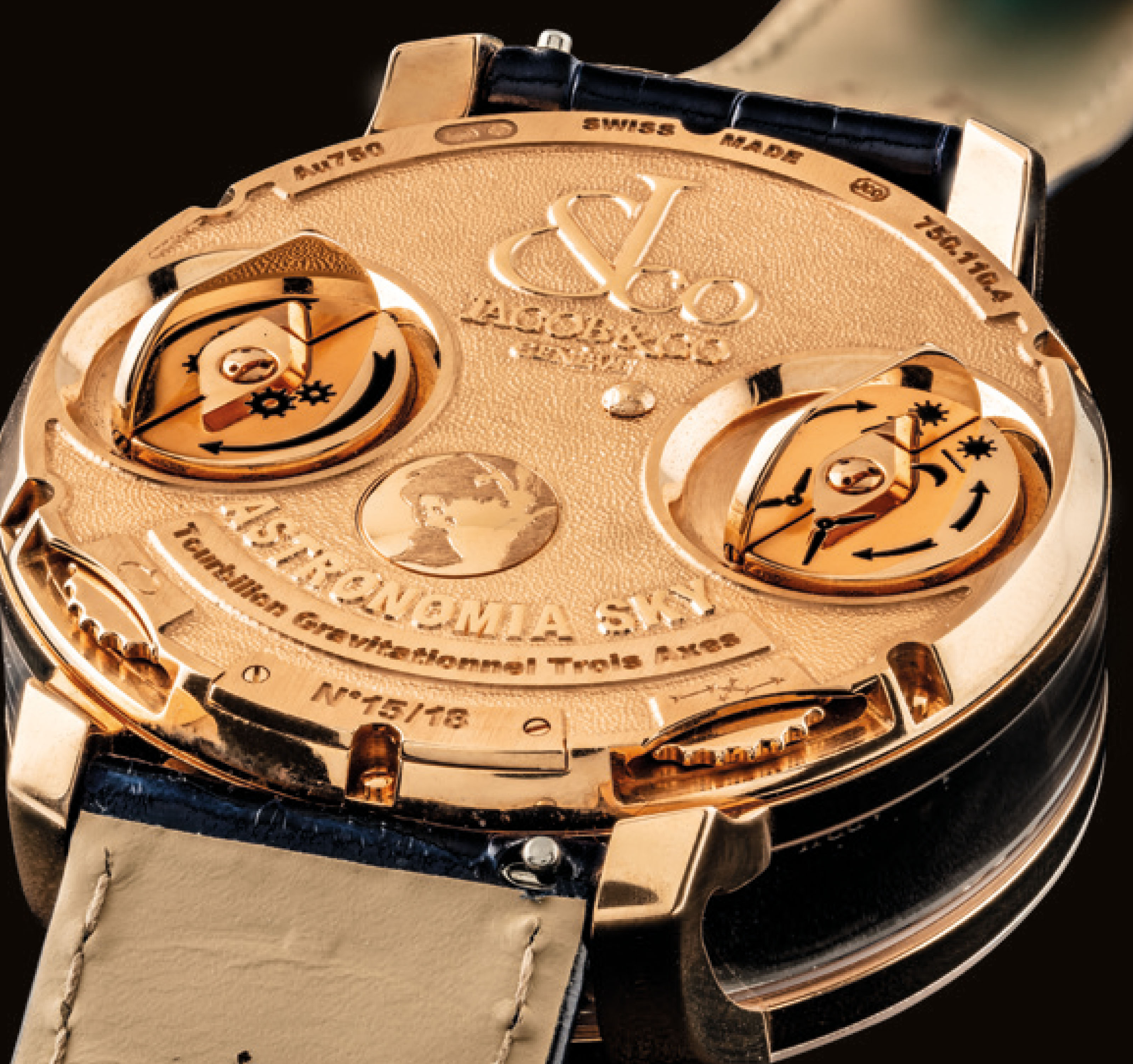 Celestial panorama gravitational triple axis tourbillon cheap