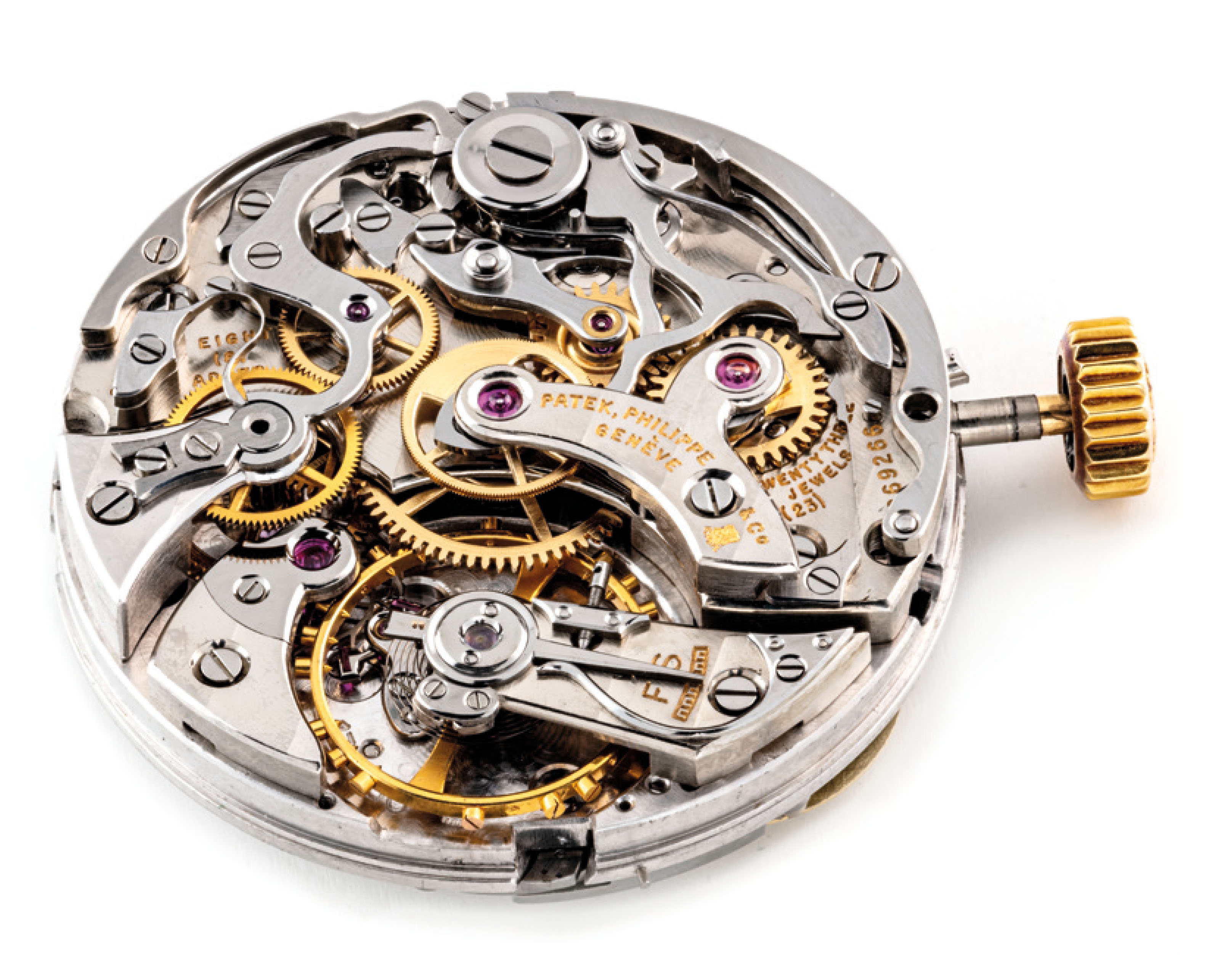 PATEK PHILIPPE. AN EXCEPTIONAL 18K GOLD PERPETUAL CALENDAR CHRONOGRAPH