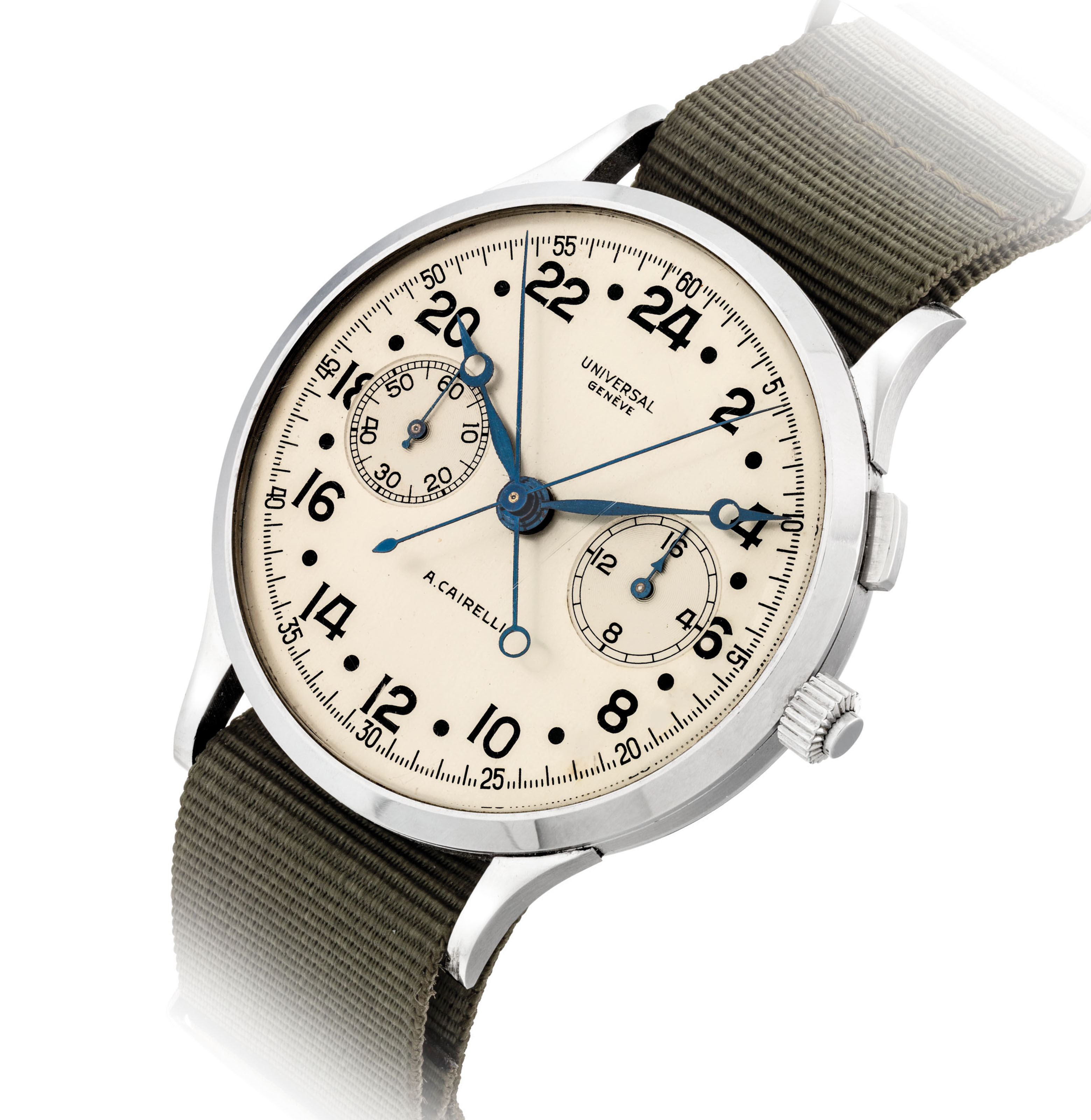 UNIVERSAL. A VERY FINE AND EXTREMELY RARE OVERSIZED STAINLESS ST