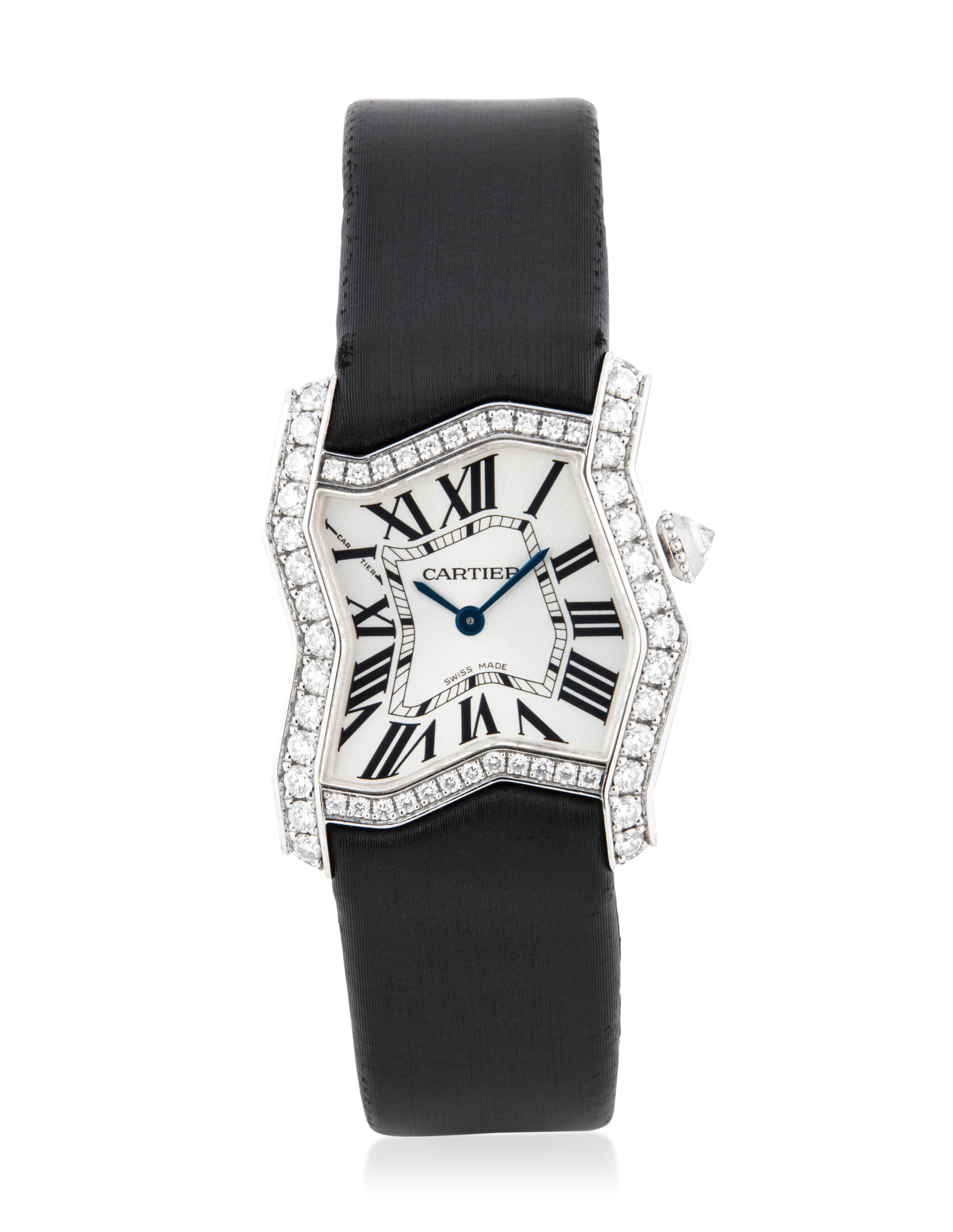 CARTIER, LADIES’ 18K AND DIAMOND TANK FOLLE, REF. 3332, Christie’s