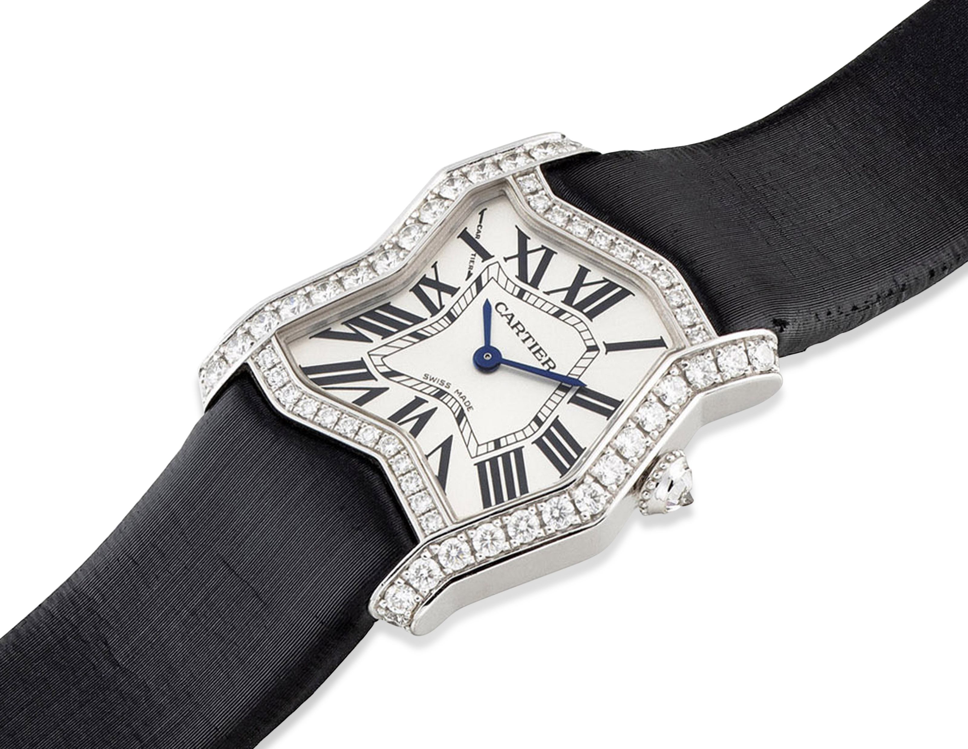 CARTIER LADIES 18K AND DIAMOND TANK FOLLE REF. 3332 Christie s