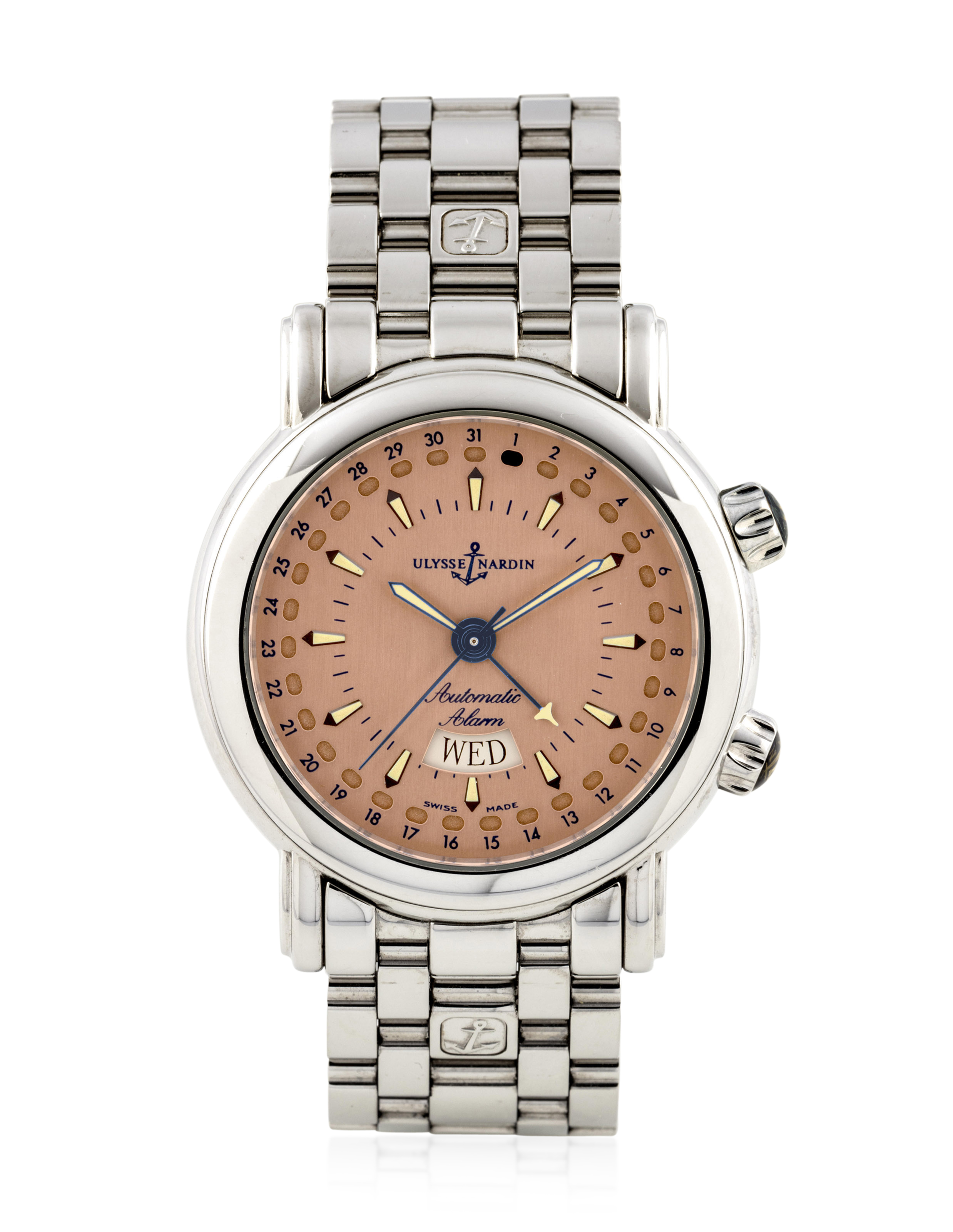 ULYSSE NARDIN STEEL SAN MARCO ALARM REF. 603 77 Christie s