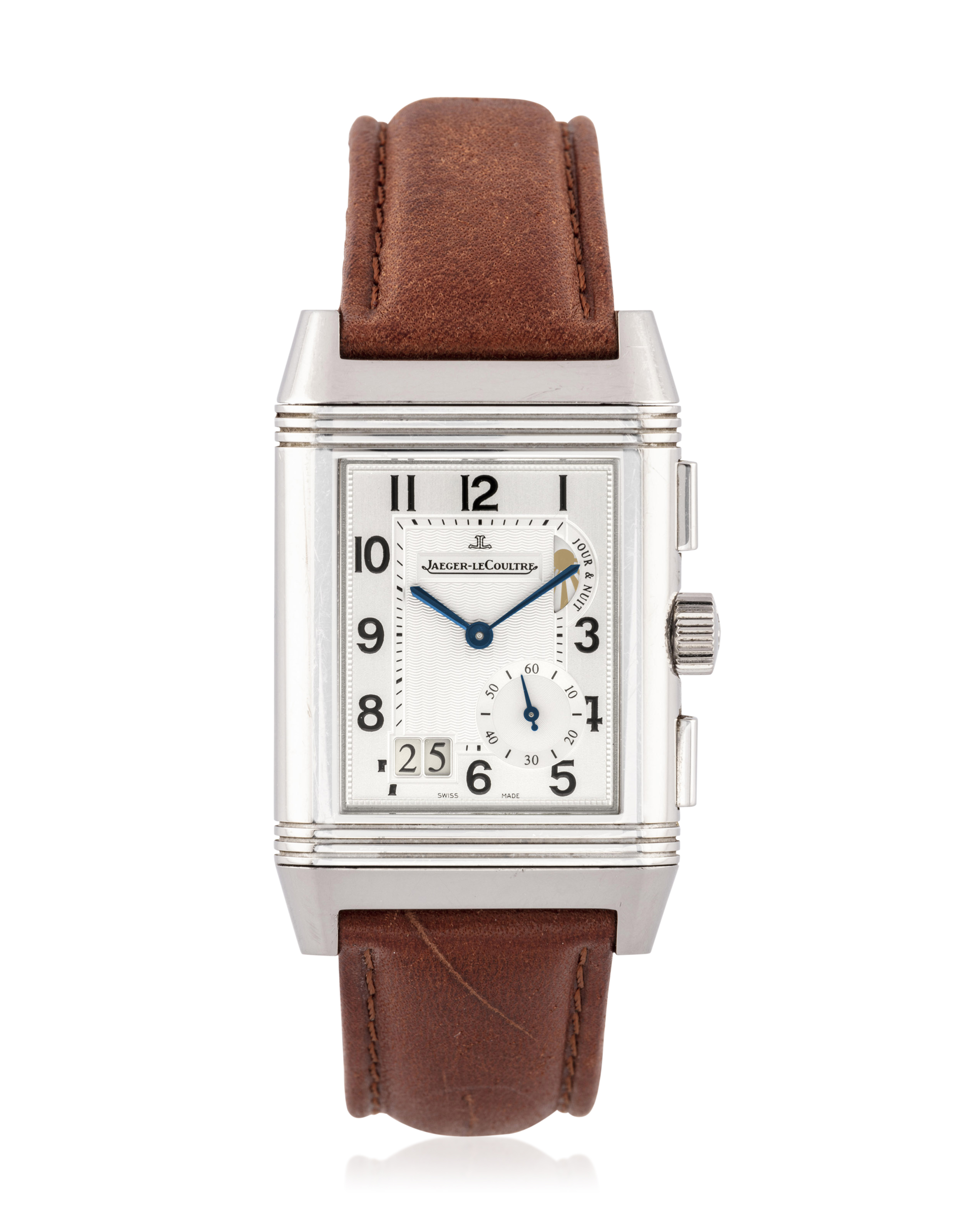 JAEGER LECOULTRE STEEL GRANDE GMT REVERSO REF. 240.8.18 Christie s