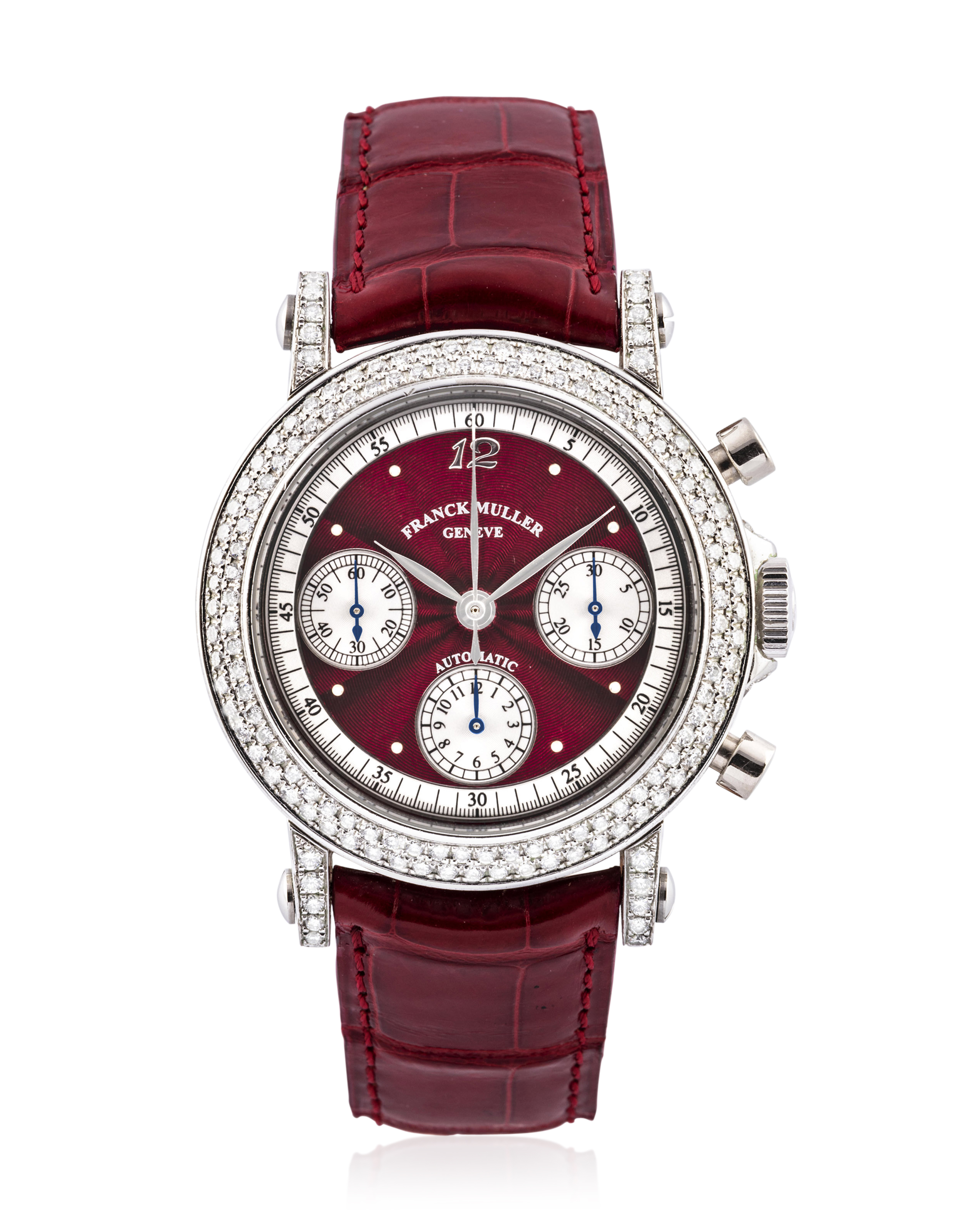 FRANCK MULLER STEEL AND DIAMOND CHRONOGRAPH REF. 7000 CC D