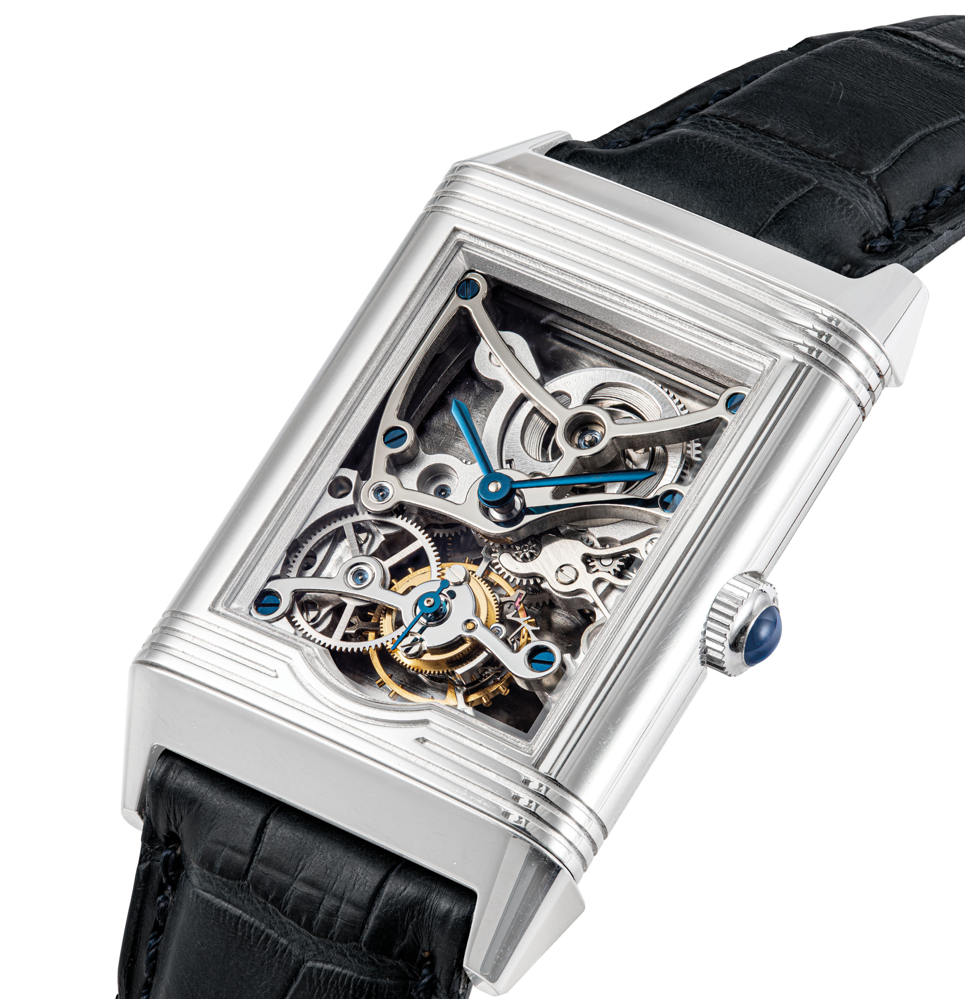 JAEGER-LECOULTRE. A FINE AND VERY RARE PLATINUM LIMITED