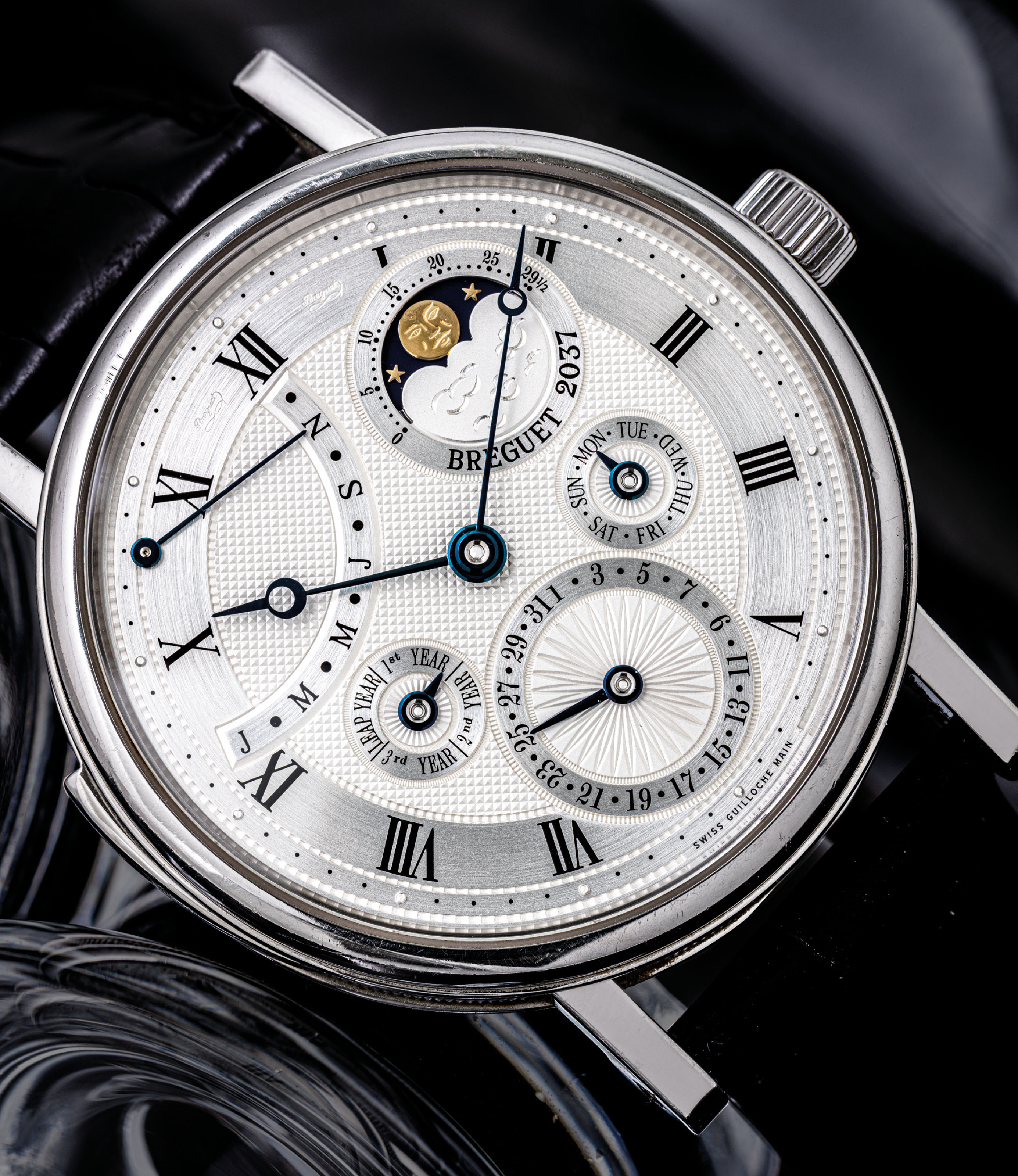 BREGUET A VERY FINE AND RARE PLATINUM MINUTE REPEATING PERPETUAL