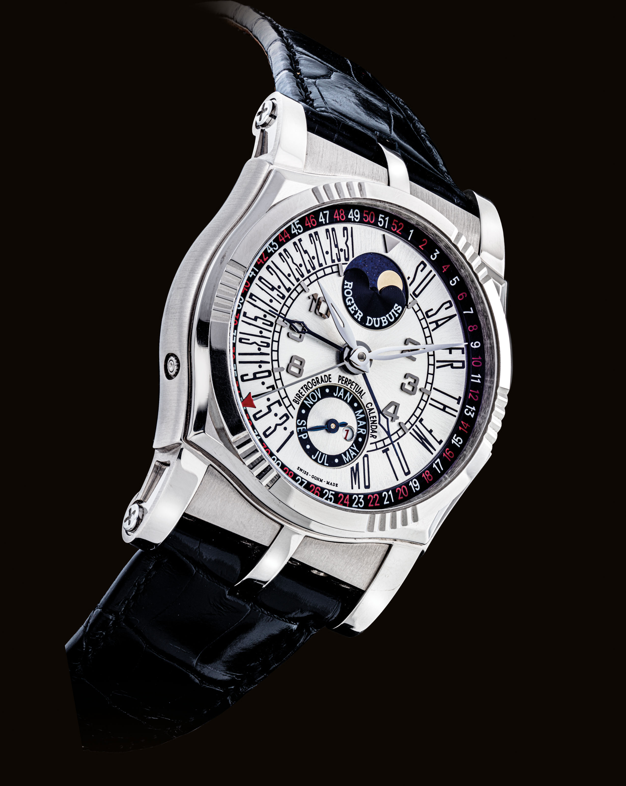 JAEGER-LECOULTRE. A FINE AND VERY RARE PLATINUM LIMITED