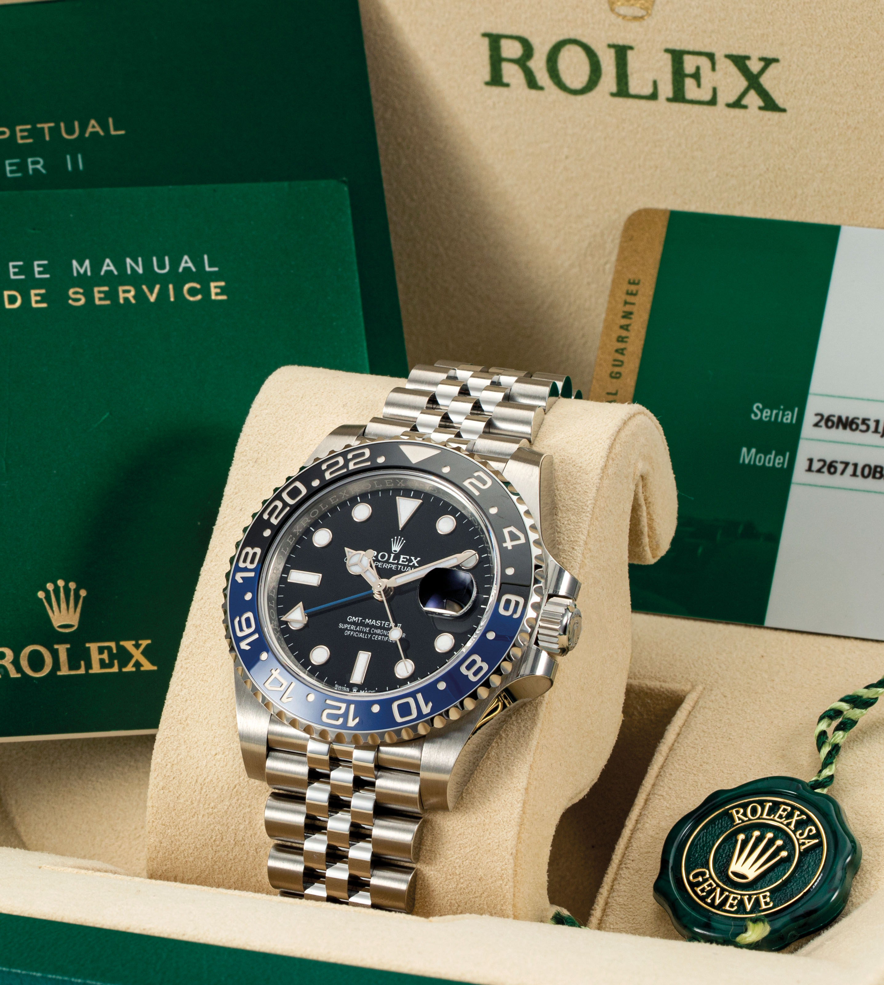 ROLEX. A STAINLESS STEEL AUTOMATIC DUAL TIME WRISTWATCH WITH SWEEP