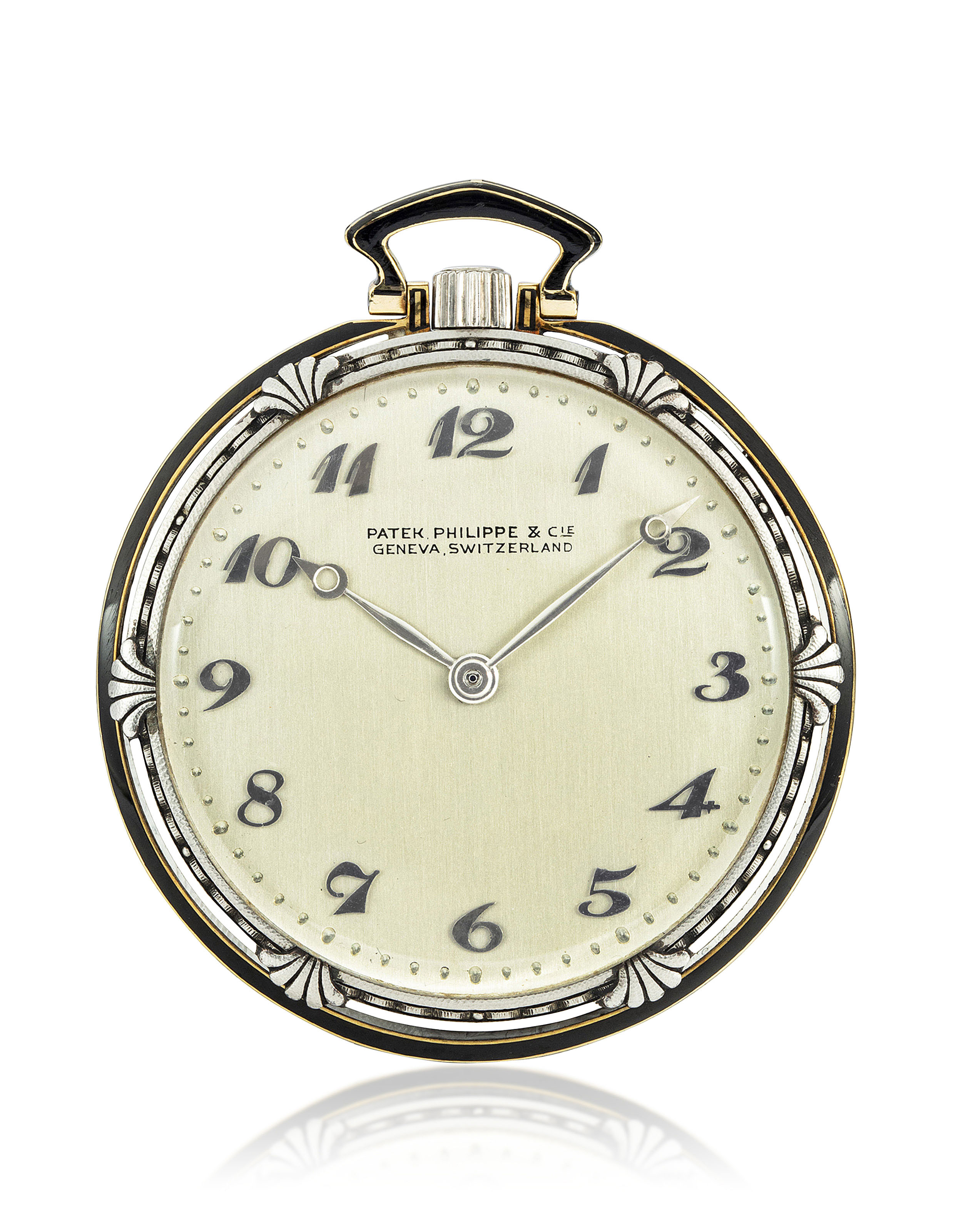 PATEK PHILIPPE, PLATINUM OPENFACE POCKET WATCH WITH BREGUET NUMERALS