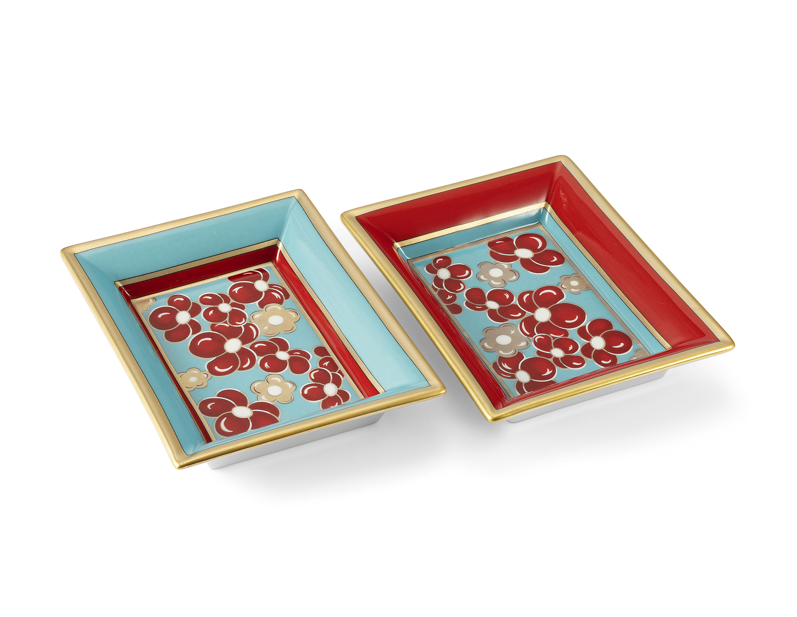 PATEK PHILIPPE, A SET OF 2 PORCELAIN DISHES 