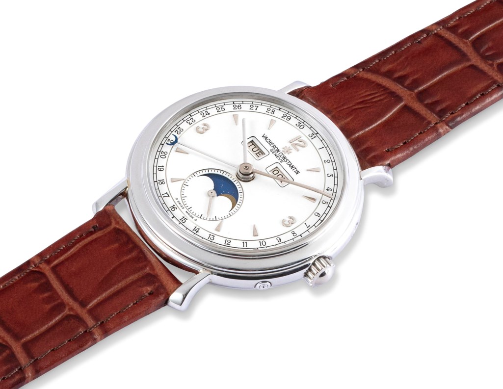 VACHERON CONSTANTIN, PLATINUM TRIPLE CALENDAR "DOUBLE 3 DIAL", Christie’s