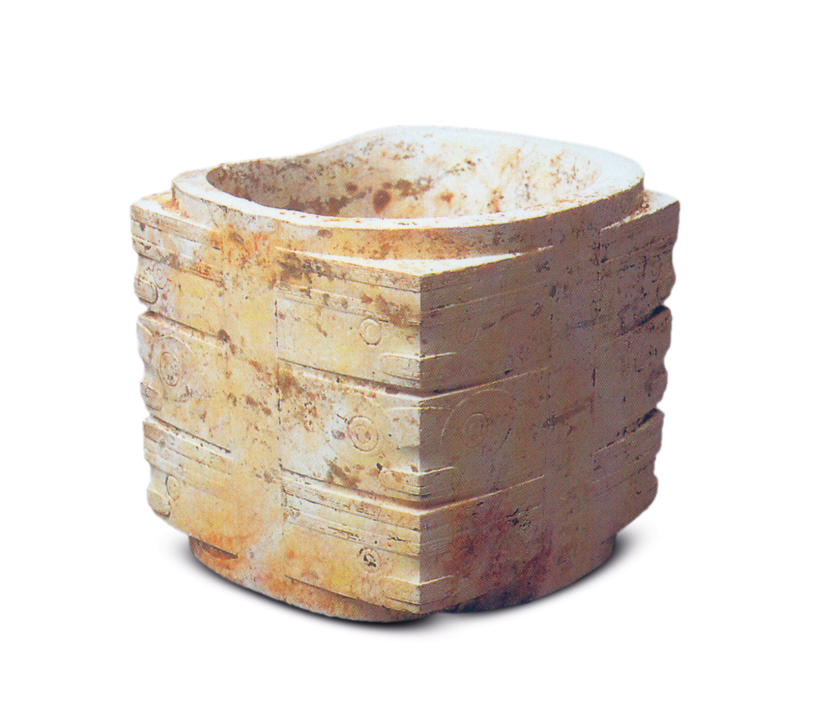 良渚文化三層人神獸面紋玉琮, LIANGZHU CULTURE, CIRCA 3300-2300 BC