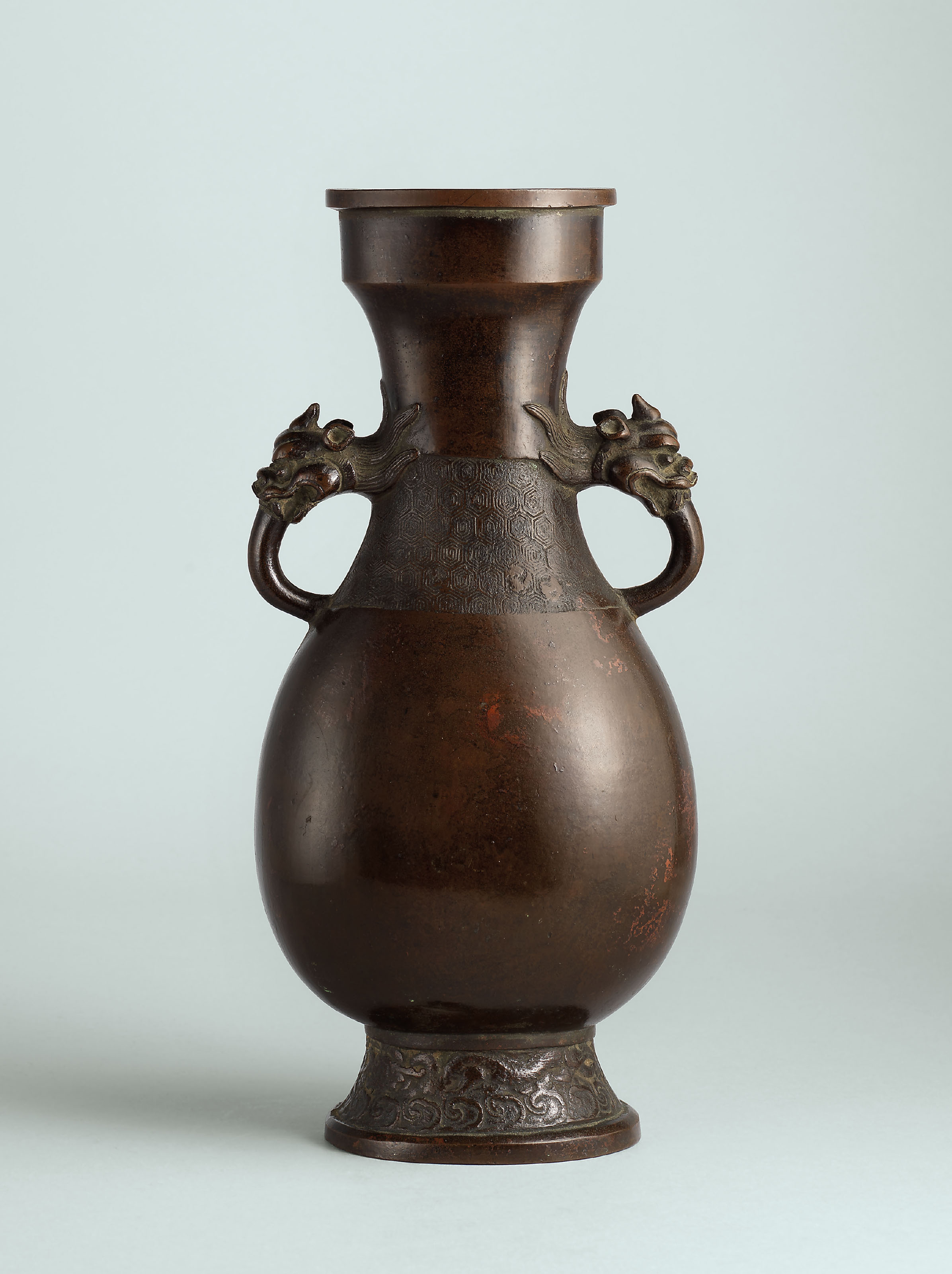 A BRONZE DRAGONHANDLED VASE , YUANMING DYNASTY (12791644) Christie's