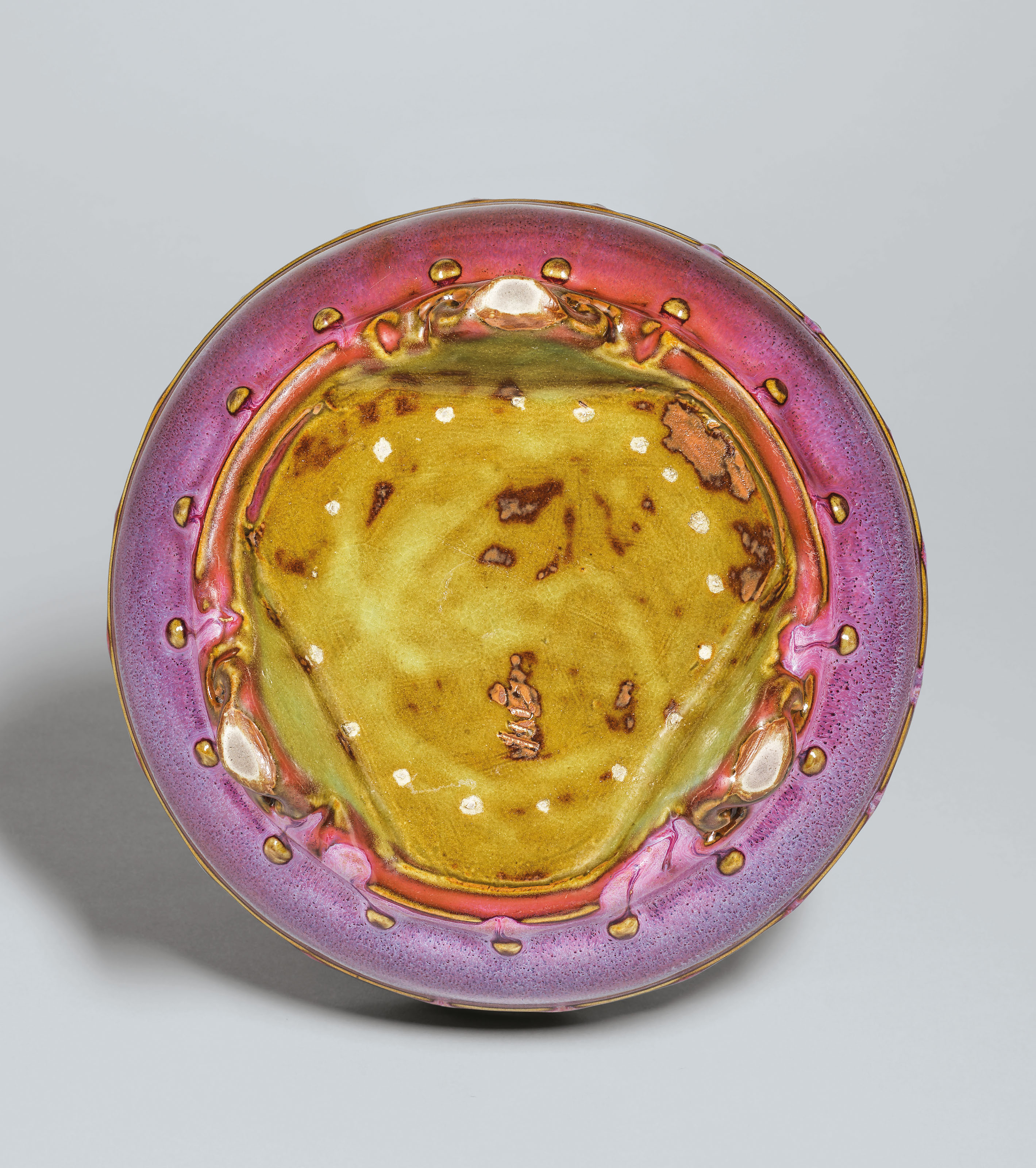 AN EXTREMELY RARE âNUMBERED THREEâ JUN TRIPOD BULB BOWL