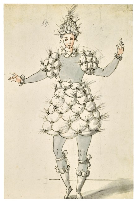 Workshop of Daniel Rabel (Paris 1578-1637), Design for masque costume ...