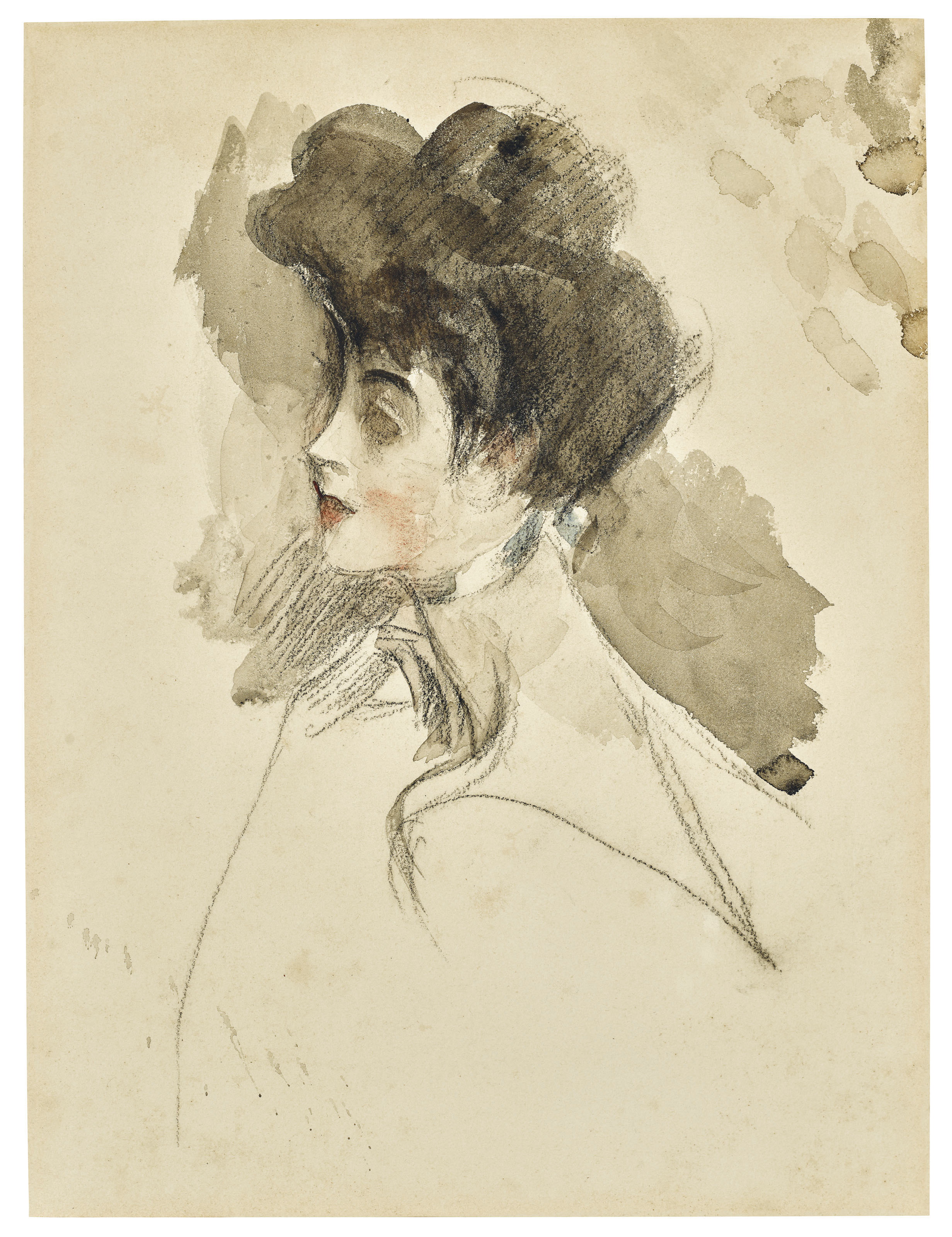 Giovanni Boldini Ferrara 1842 1931 Paris Head Of A Woman Looking To The Left Christie S