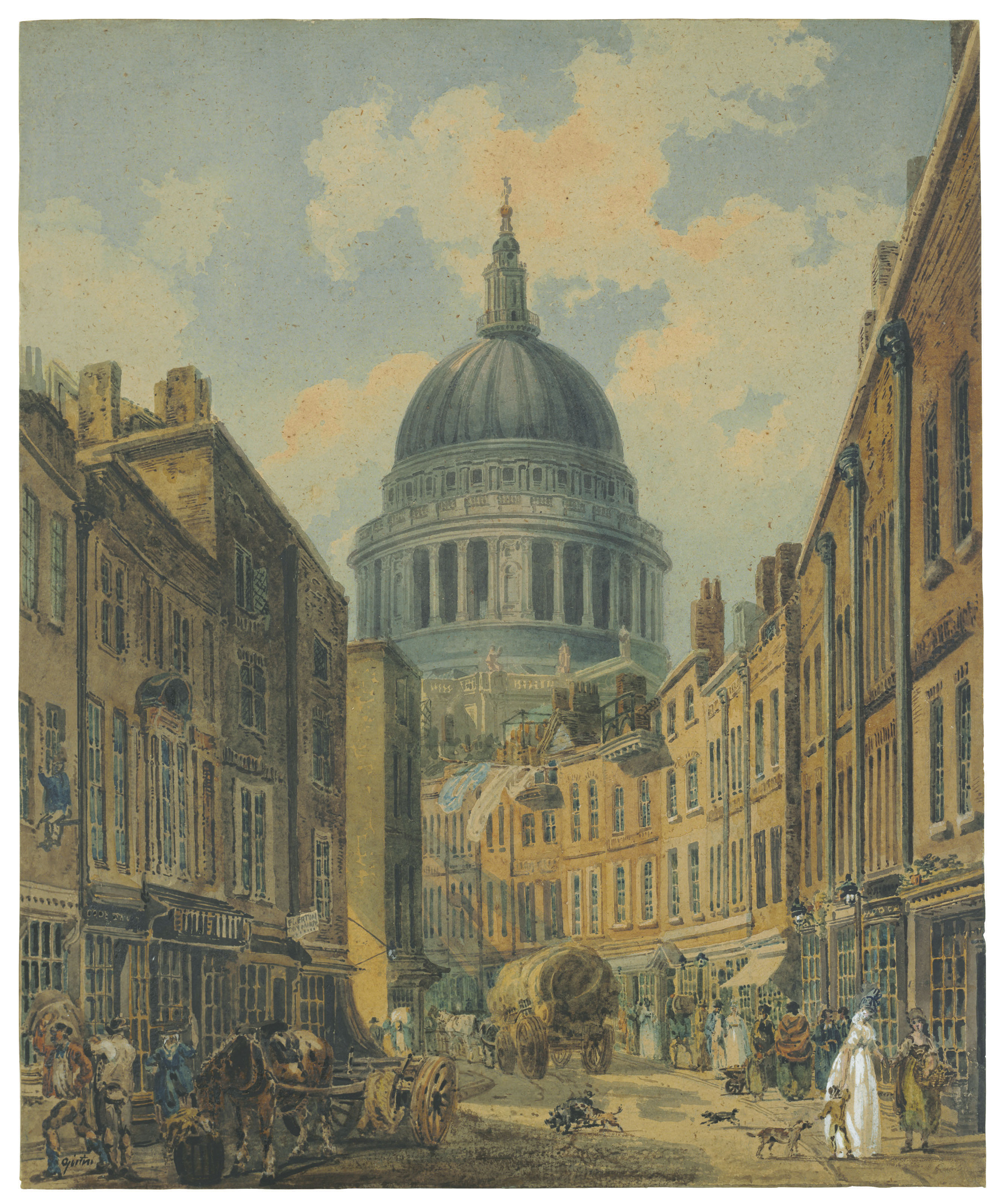 Thomas Girtin London 1775 1802 St Paul S Cathedral From St