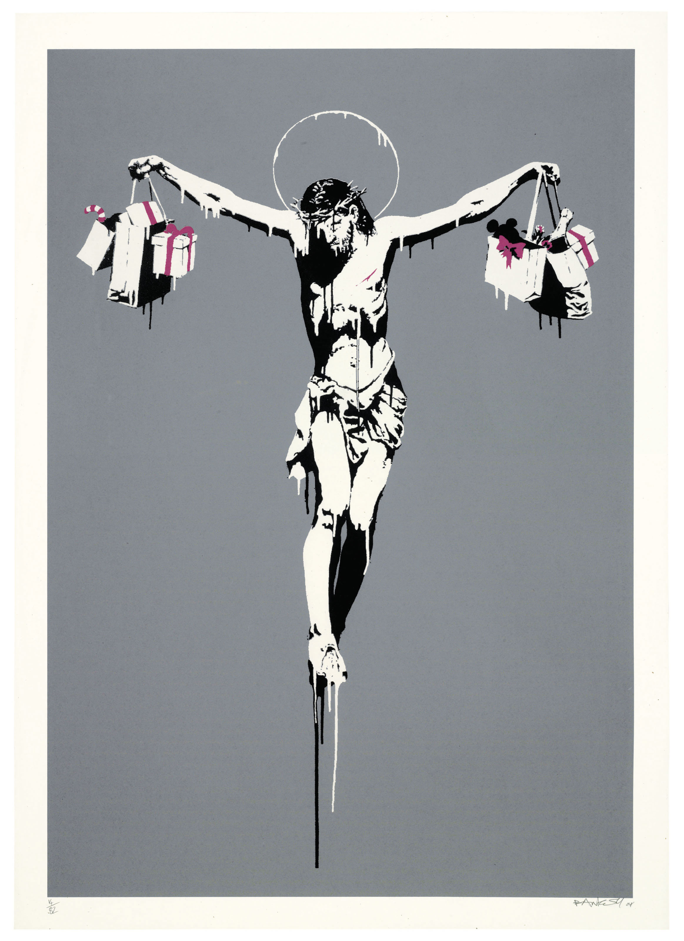 BANKSY (B. 1975) , Christ with Shopping Bags Christie's