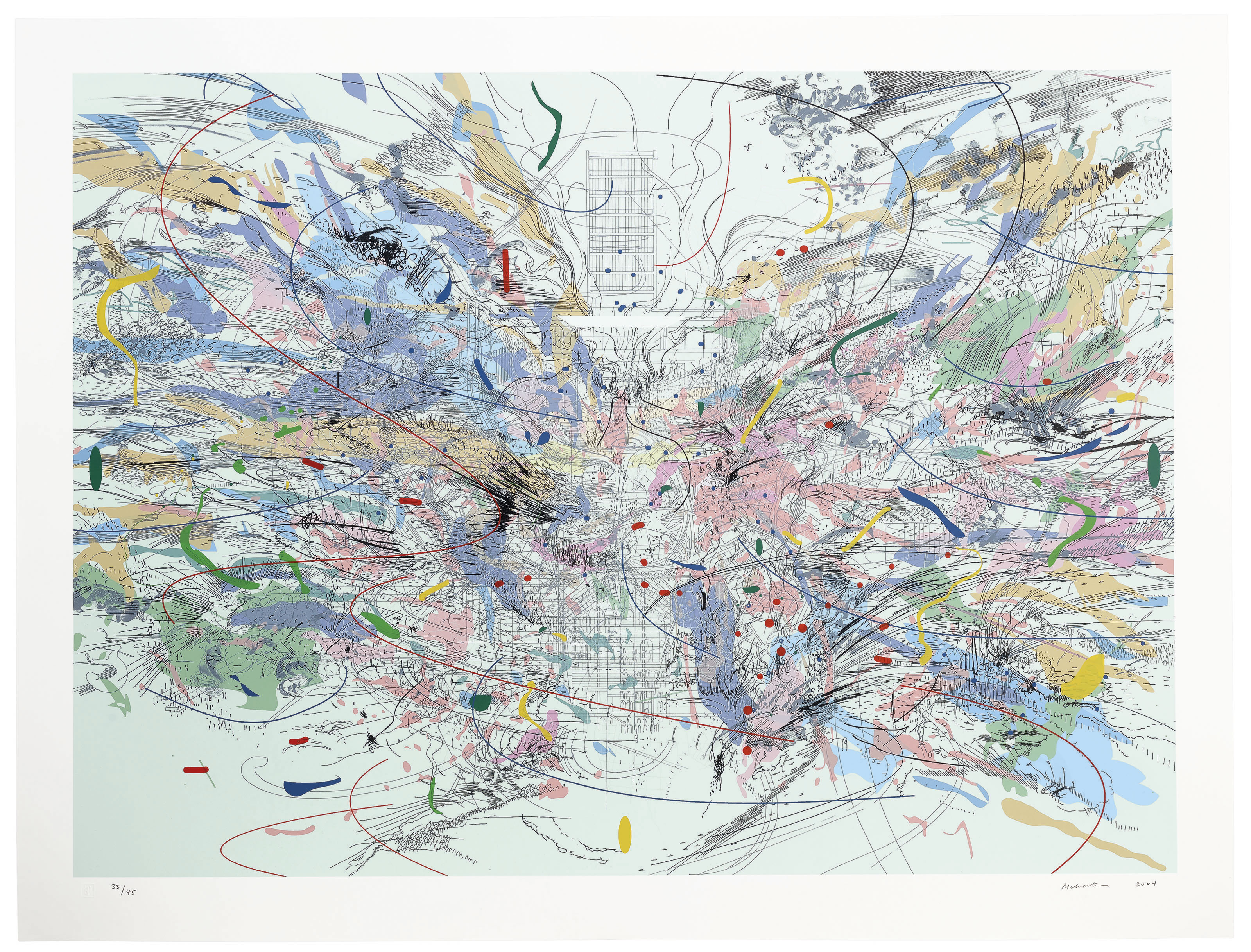 JULIE MEHRETU (B. 1970) , Entropia (review) Christie's