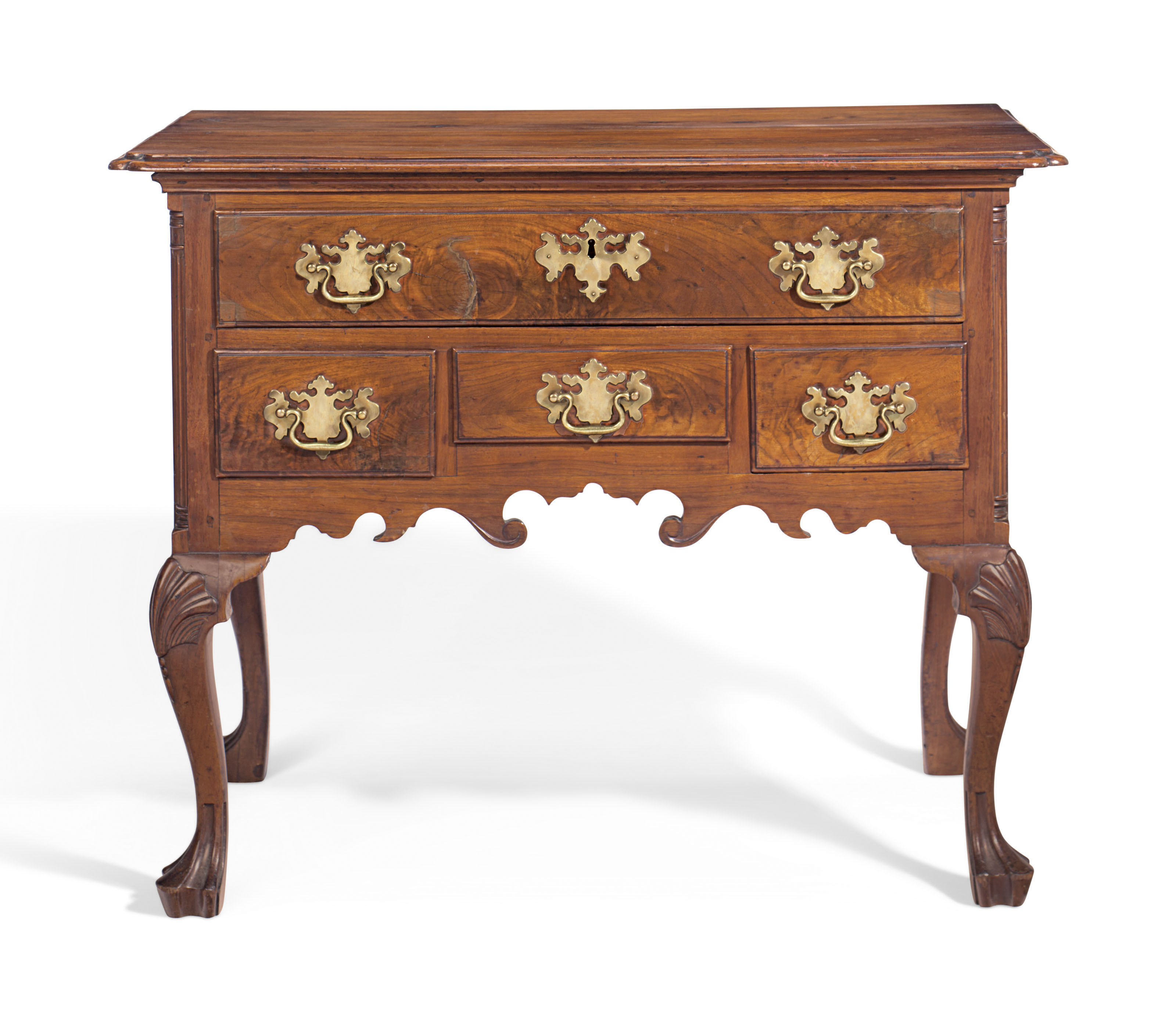 A QUEEN ANNE CARVED WALNUT DRESSING TABLE , PHILADELPHIA, CIRCA 1760