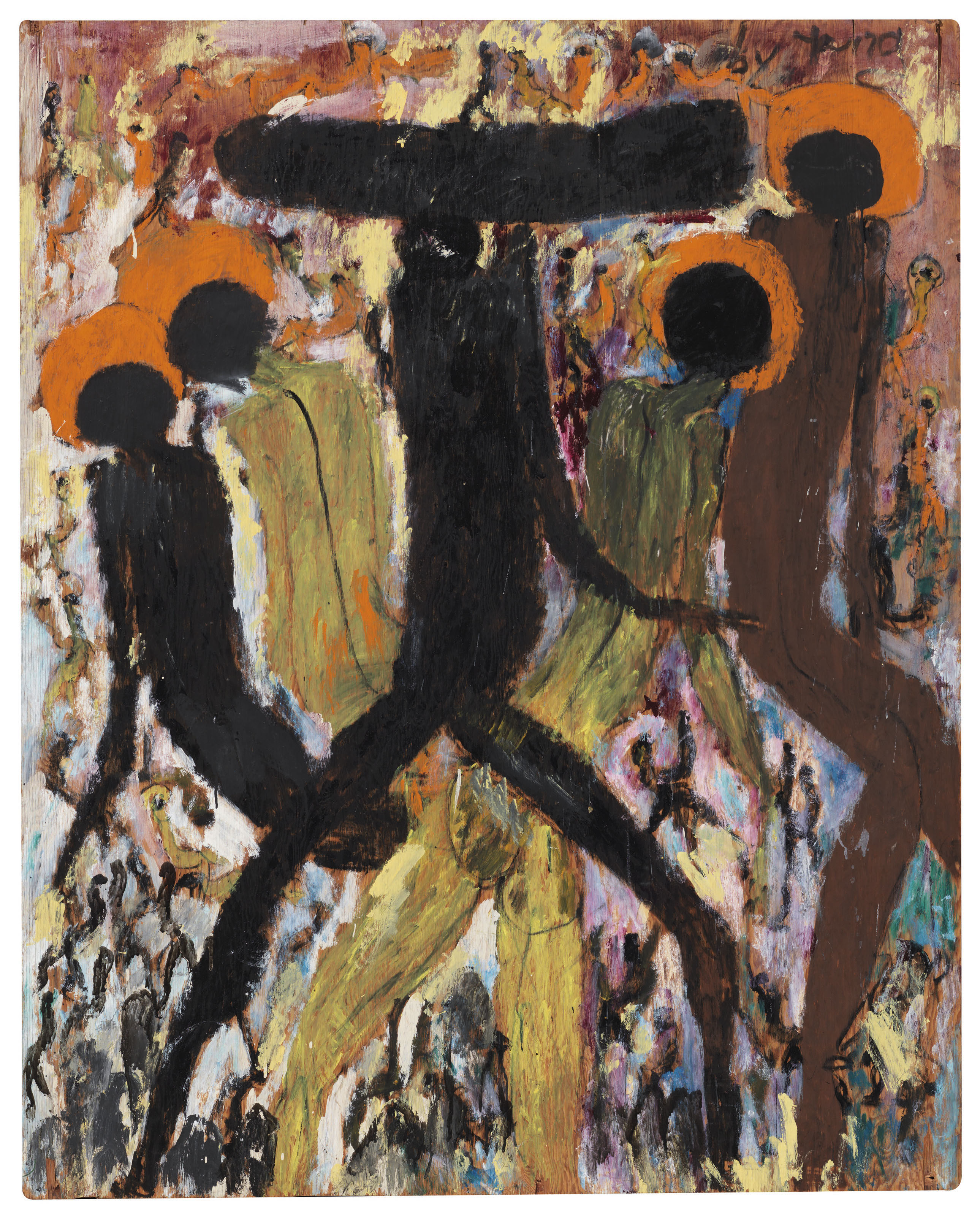 Purvis Young (19432010) , Five Figures, 1987 Christie's