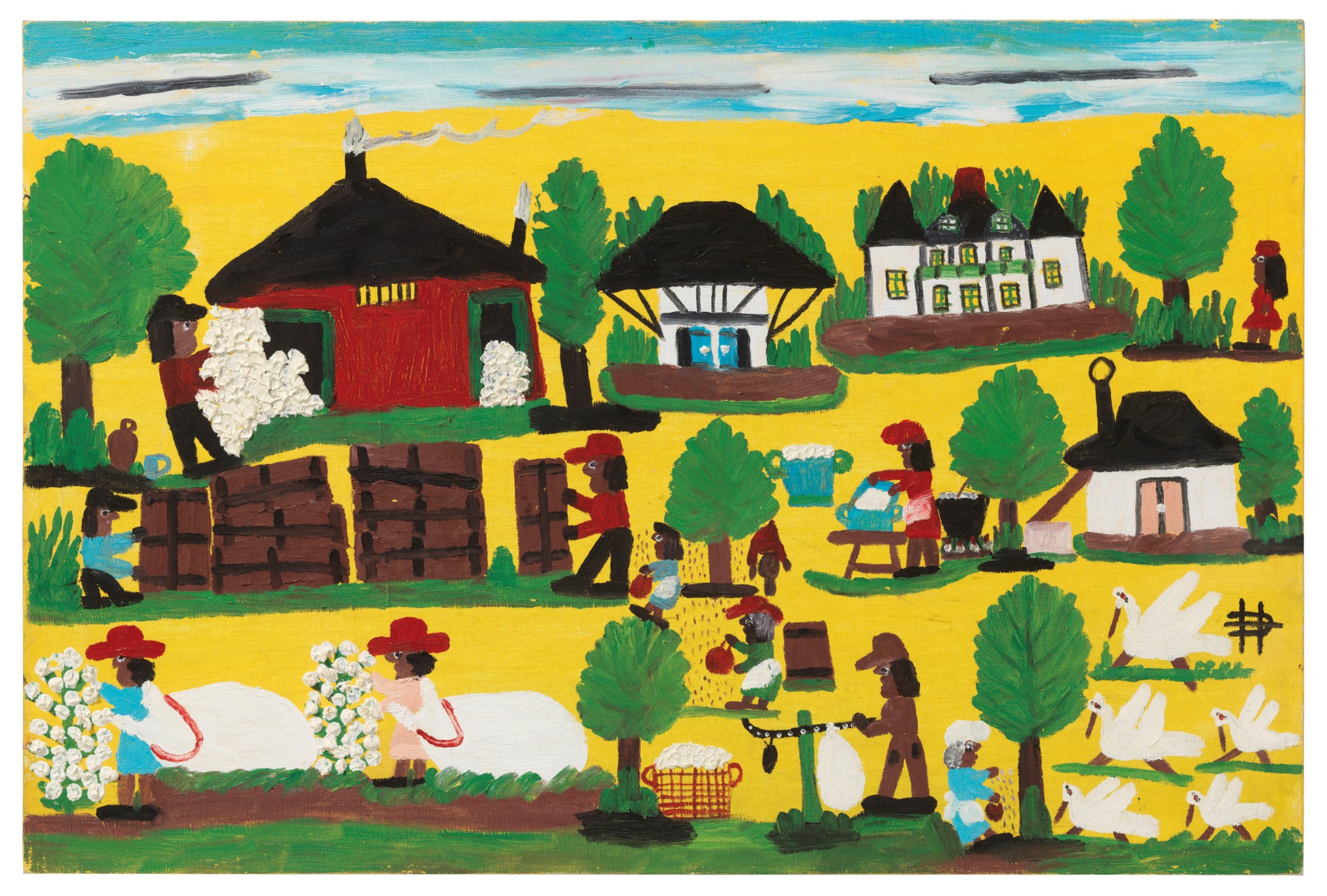 Clementine Hunter (18871988), Plantation Harvest, August 1979 Christie's